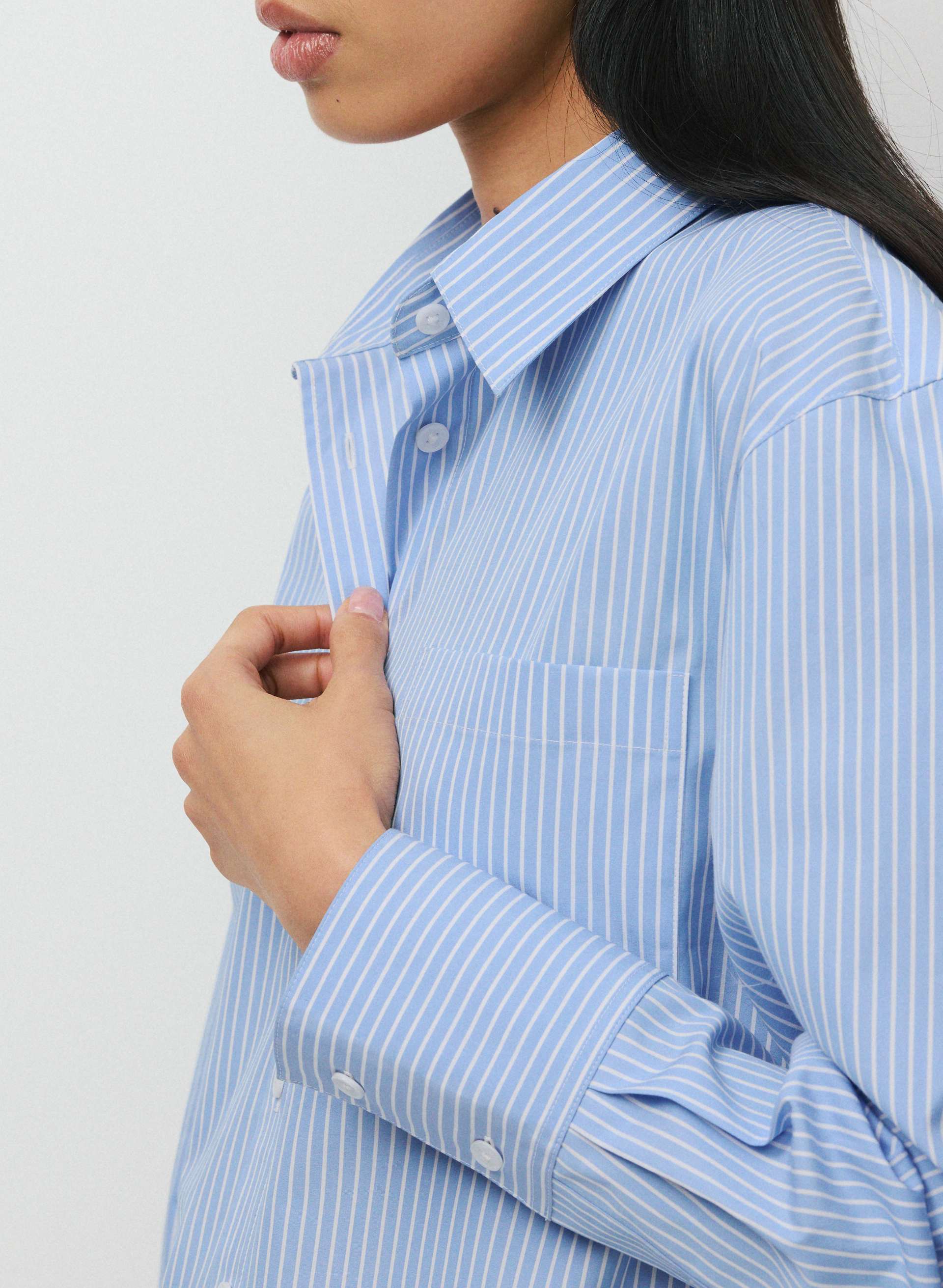 LANDMARK POPLIN SHIRT | Aritzia