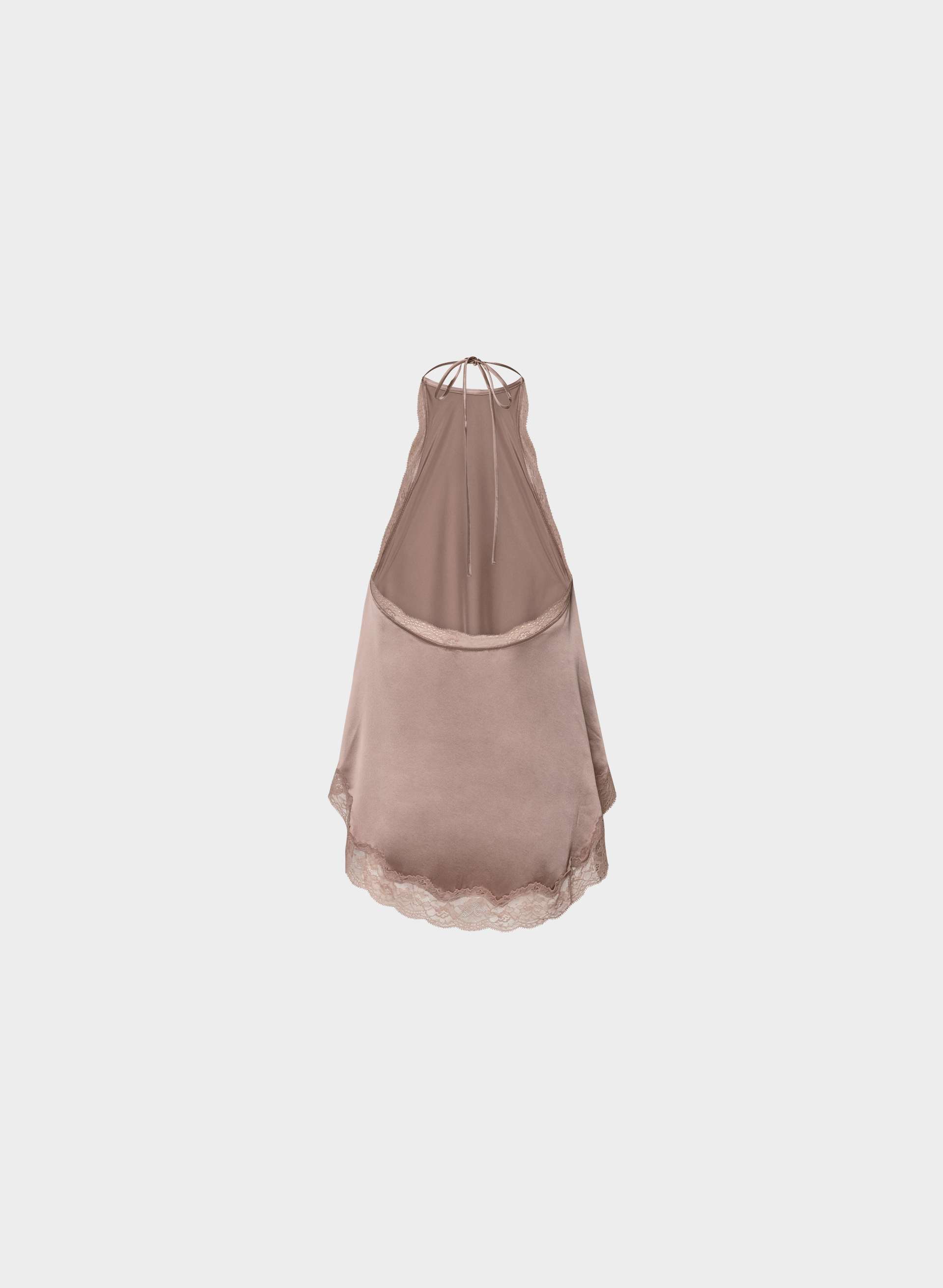 SOLACE SILK HALTER TOP | Aritzia