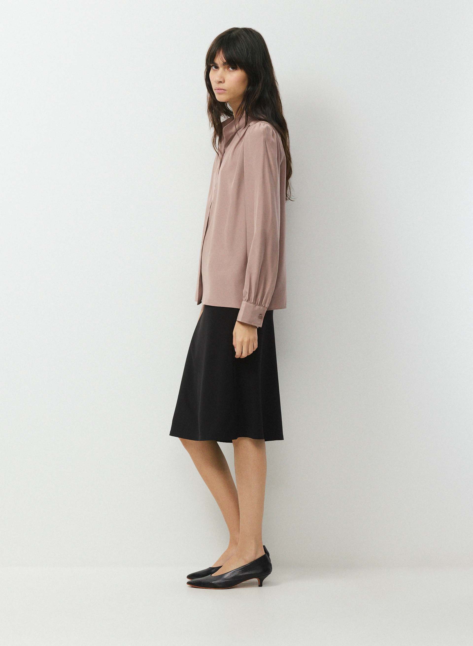 DELPHINE SILK BLOUSE | Aritzia