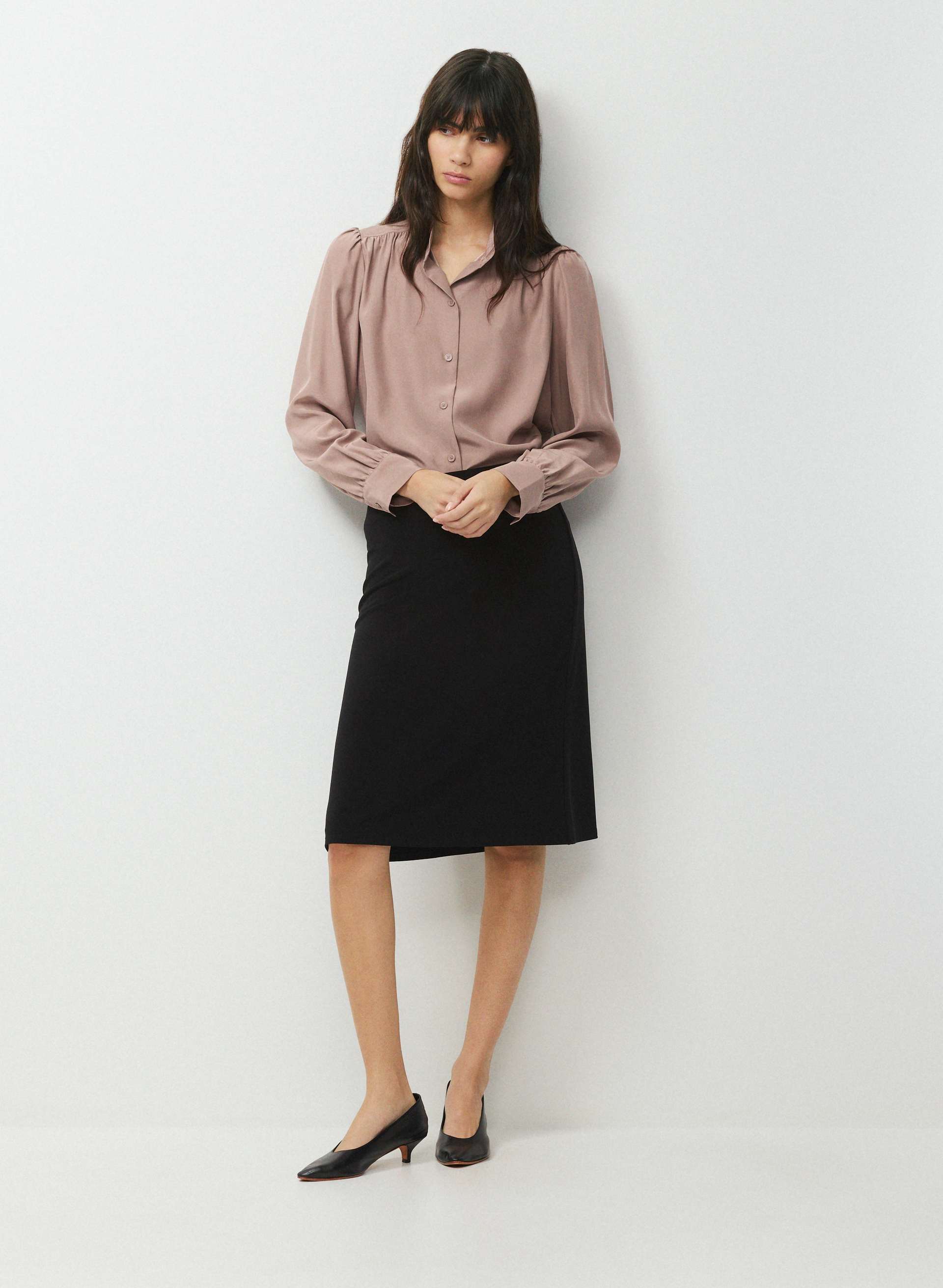DELPHINE SILK BLOUSE | Aritzia