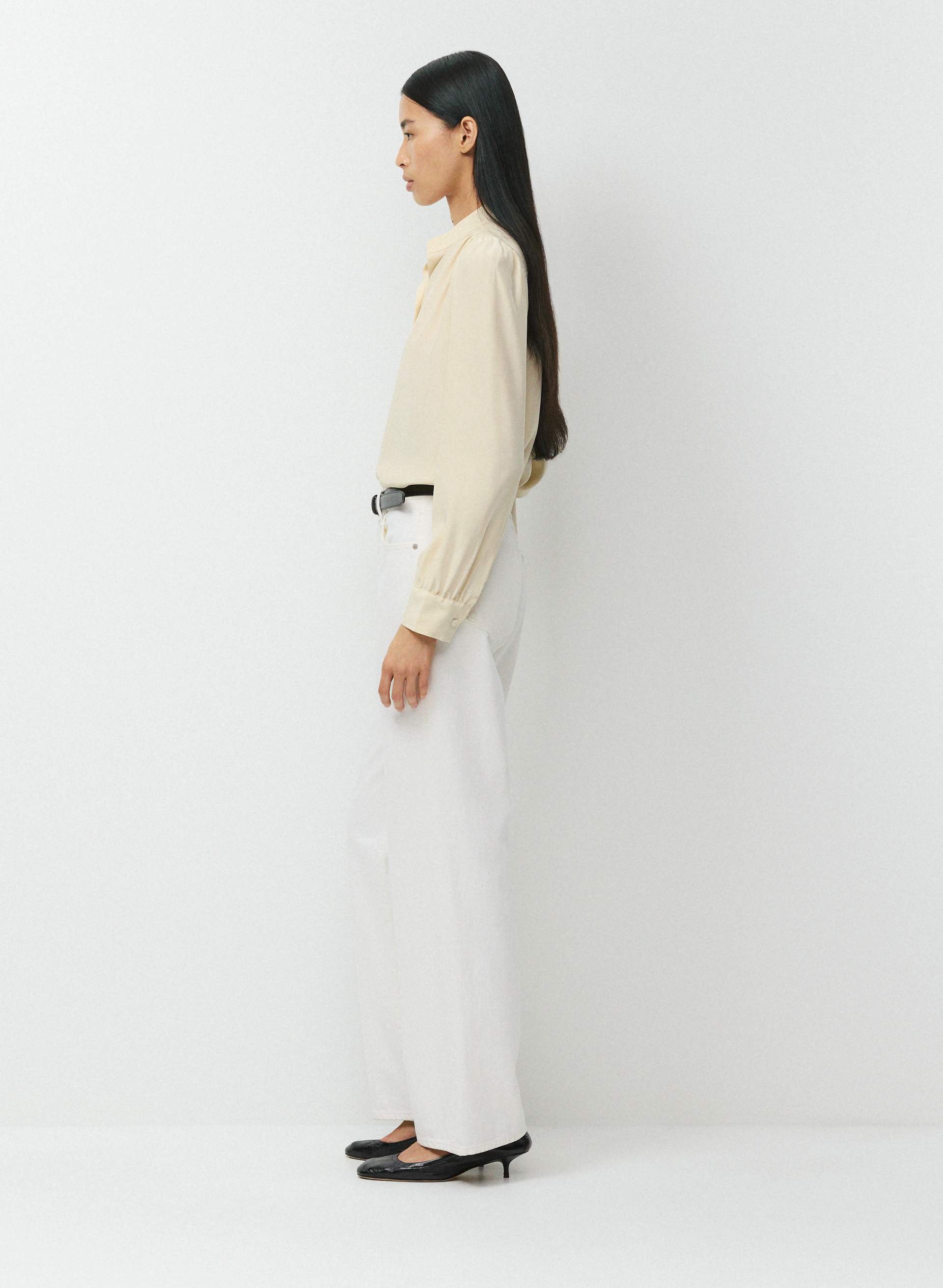 DELPHINE SILK BLOUSE | Aritzia