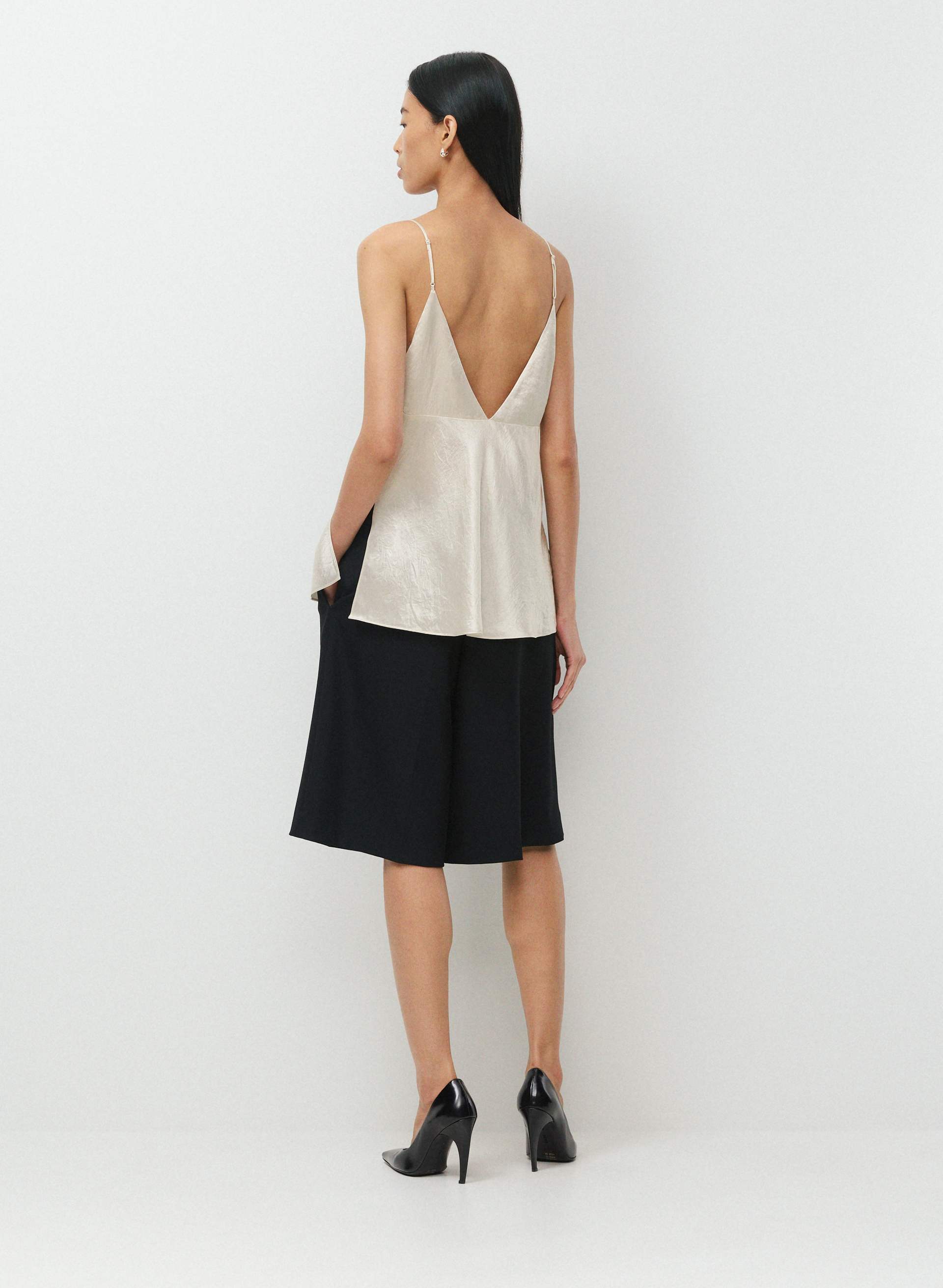 FAMILIAR SATIN CAMISOLE | Aritzia