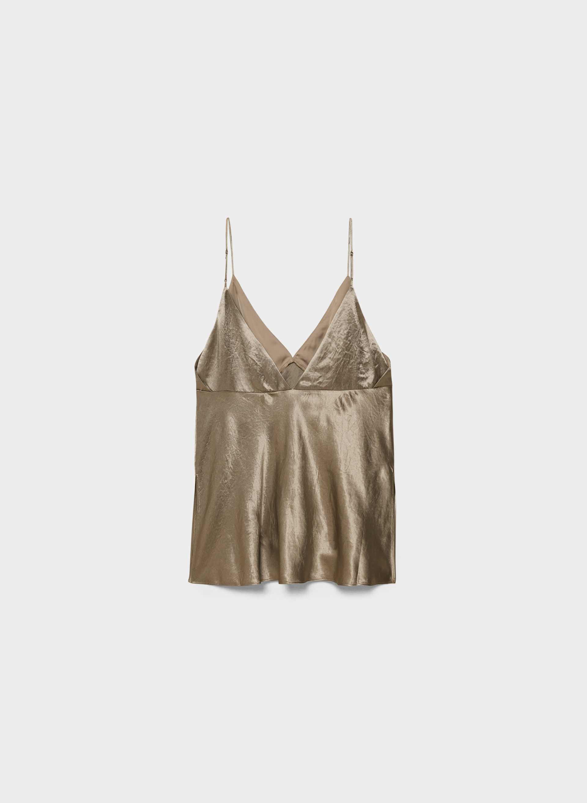 FAMILIAR SATIN CAMISOLE | Aritzia