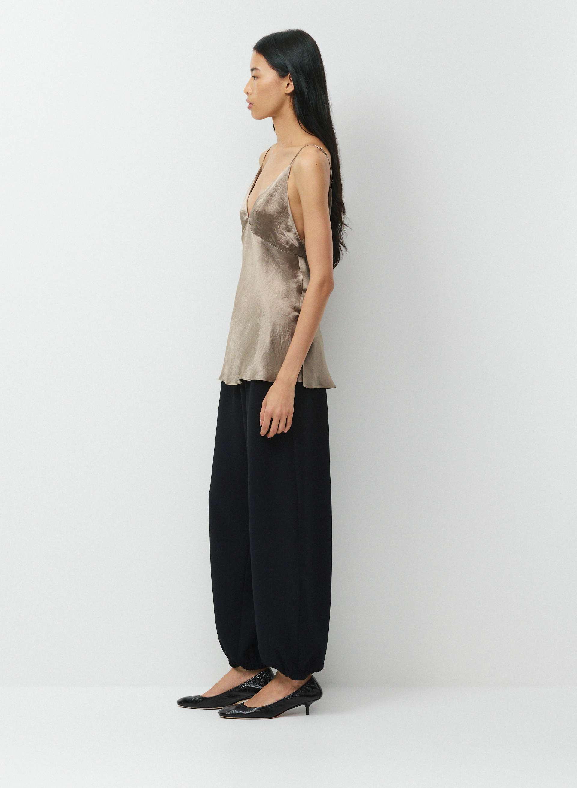 FAMILIAR SATIN CAMISOLE | Aritzia