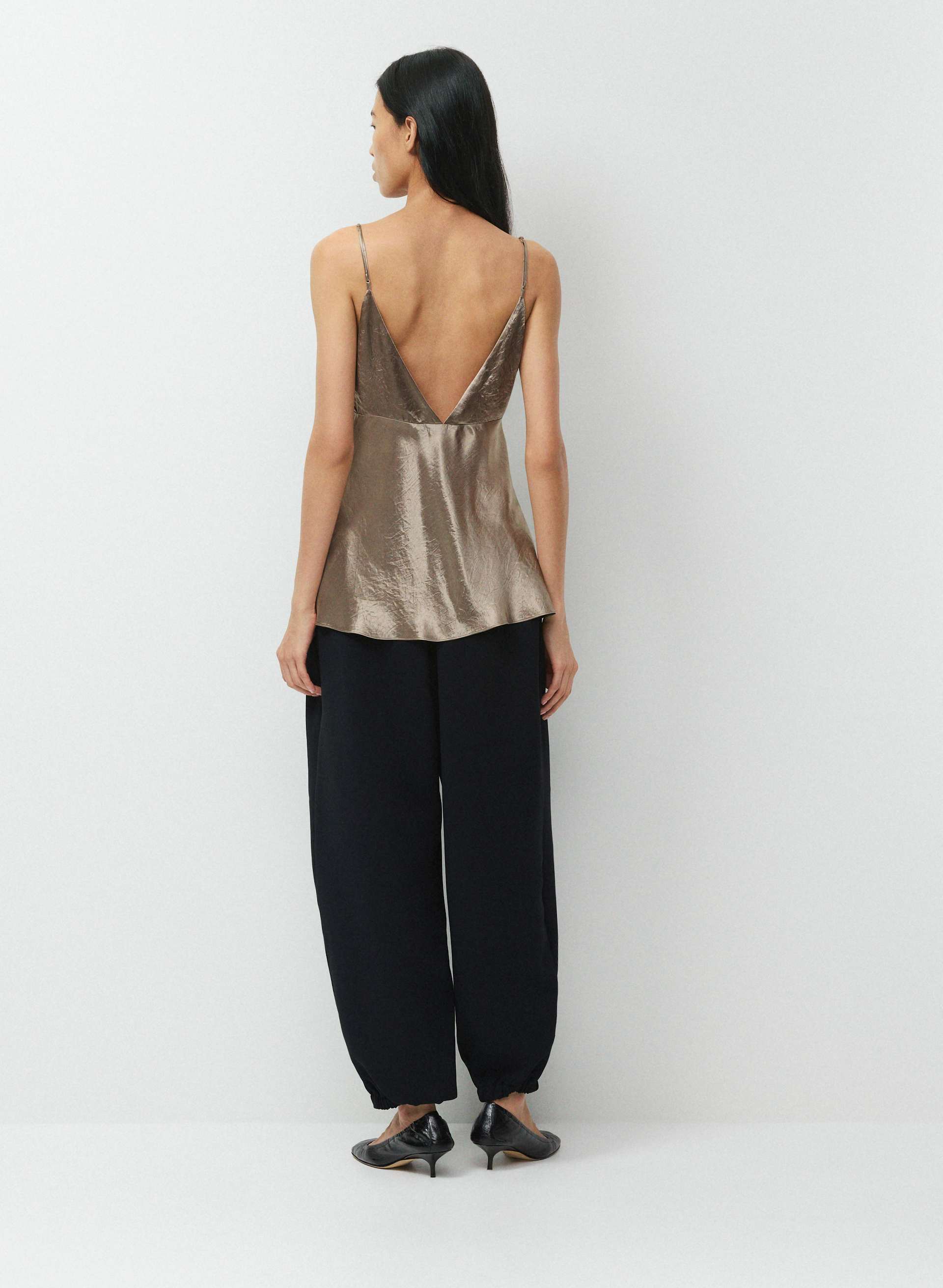FAMILIAR SATIN CAMISOLE | Aritzia
