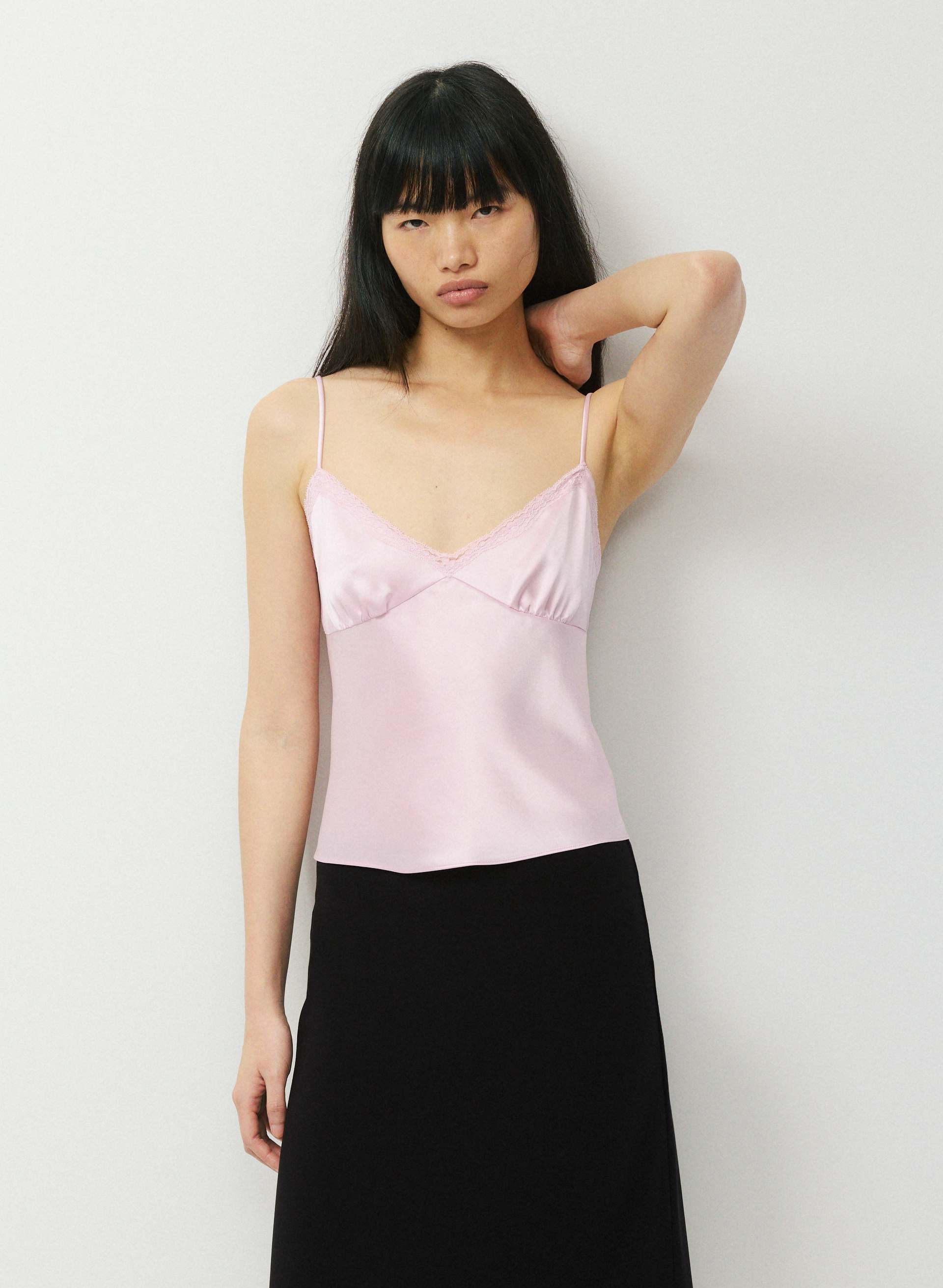 ROSALIND SATIN CAMISOLE | Aritzia