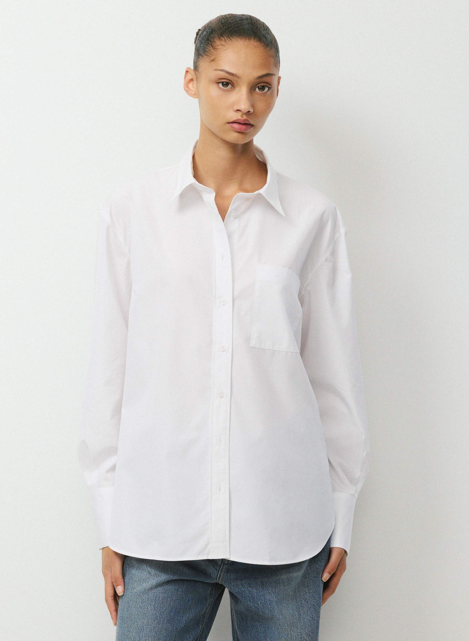 LANDMARK POPLIN SHIRT | Aritzia