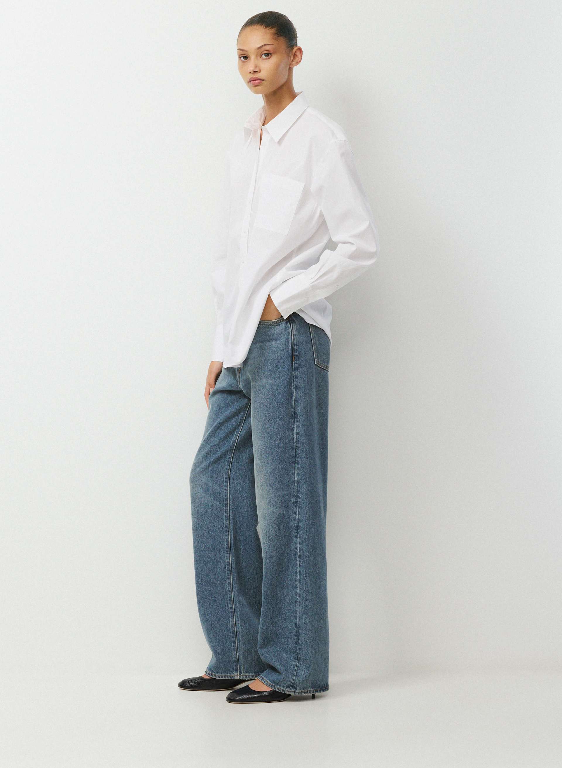 LANDMARK POPLIN SHIRT | Aritzia