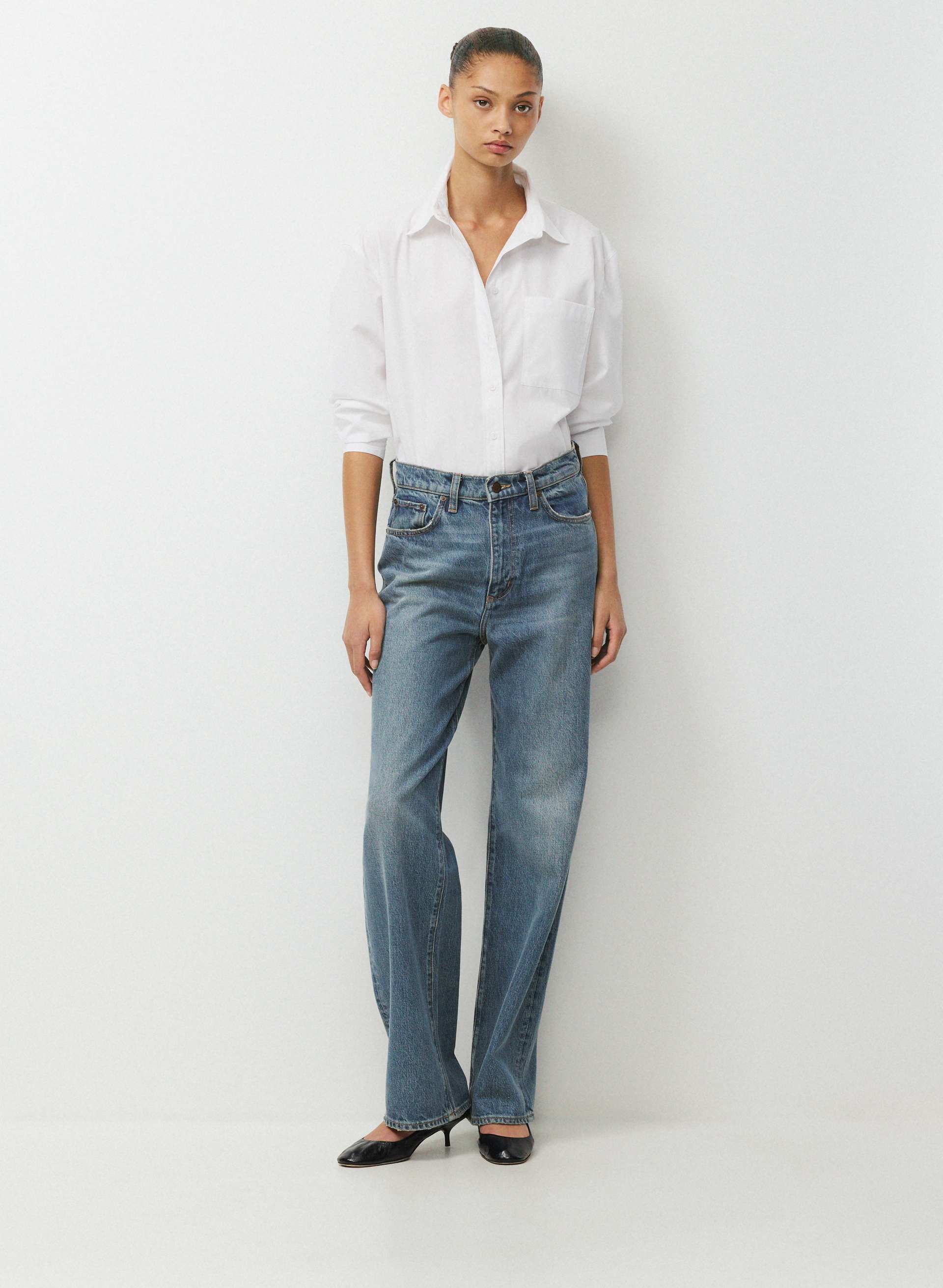 LANDMARK POPLIN SHIRT | Aritzia