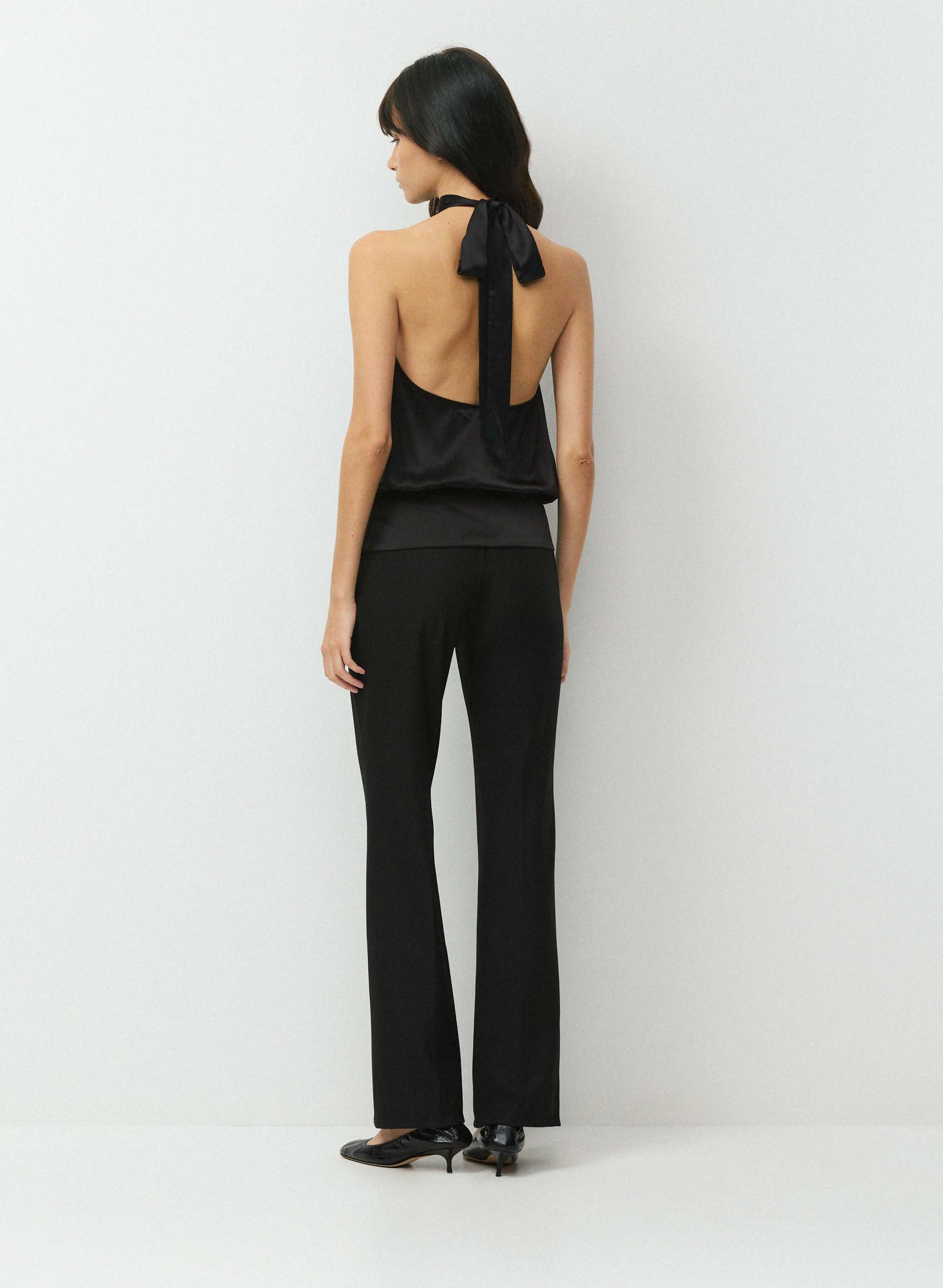 CARAFE SILK HALTER TOP | Aritzia