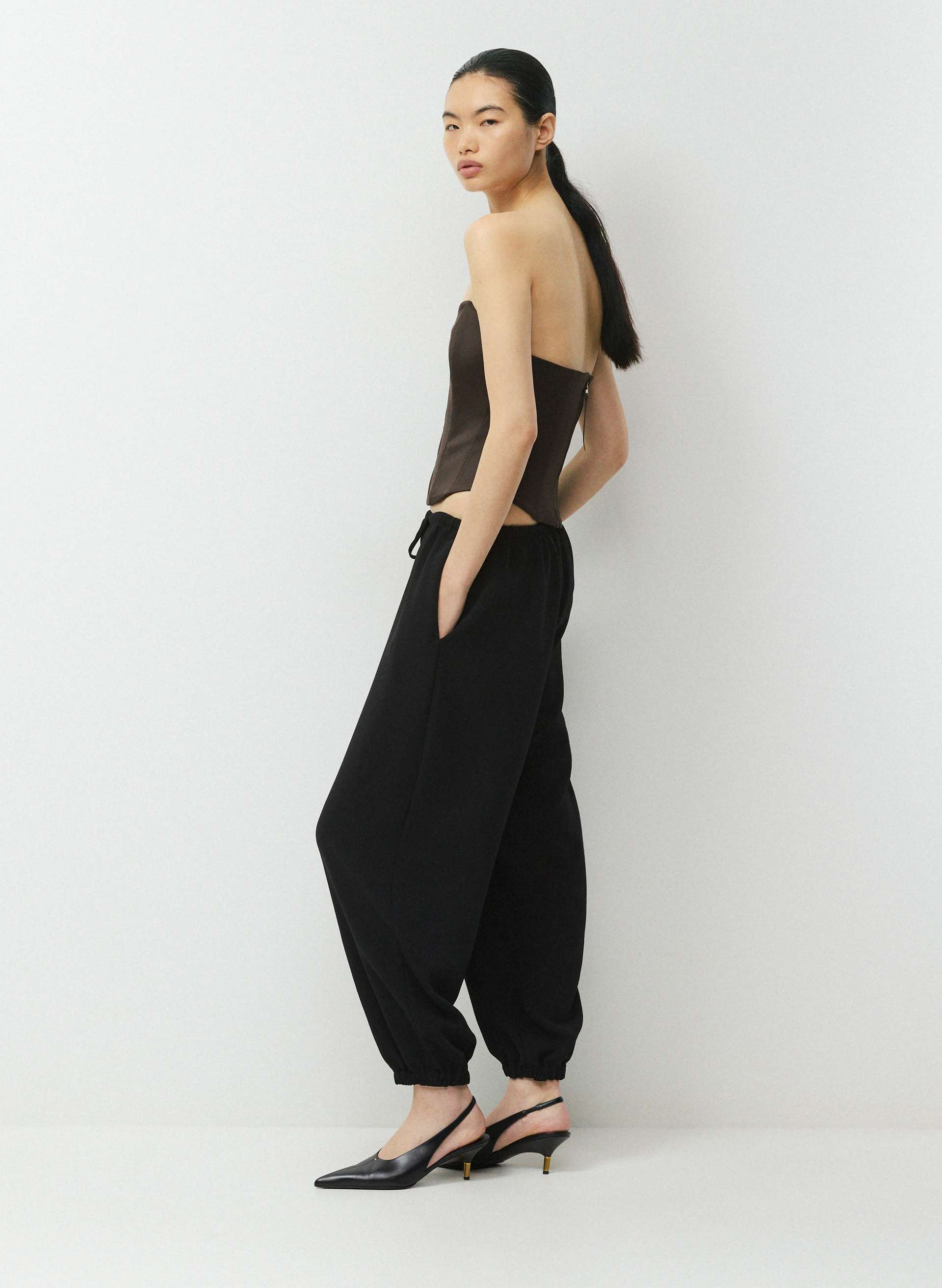 BUSTIER CABARET EN SATIN | Aritzia