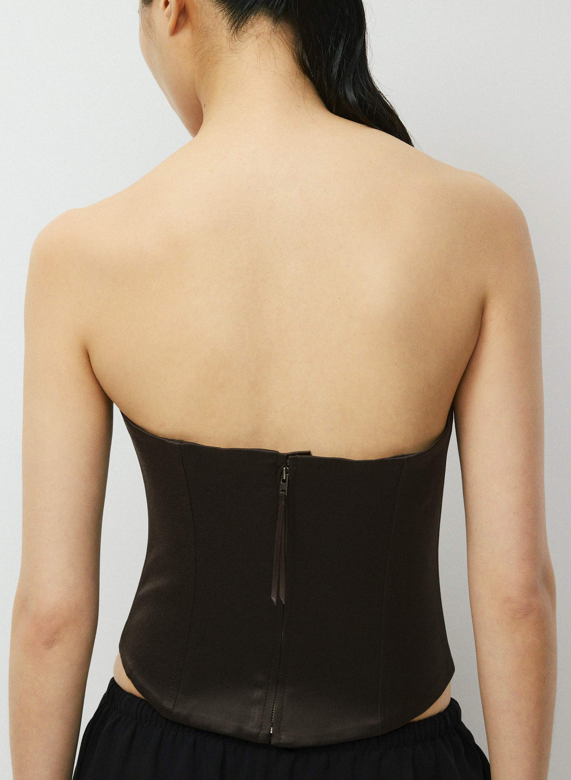 BUSTIER CABARET EN SATIN | Aritzia