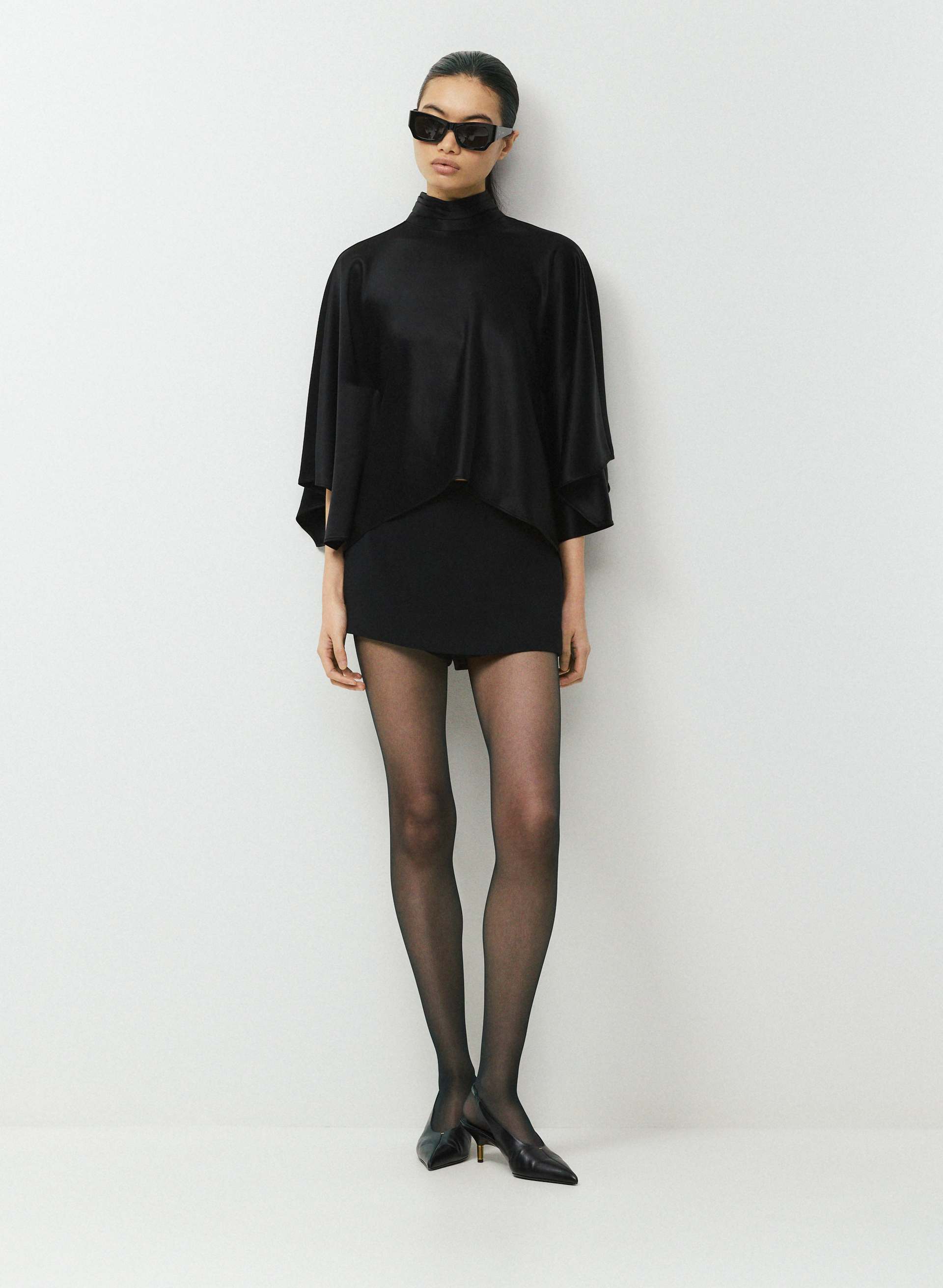 SMOKESCREEN SATIN TOP | Aritzia