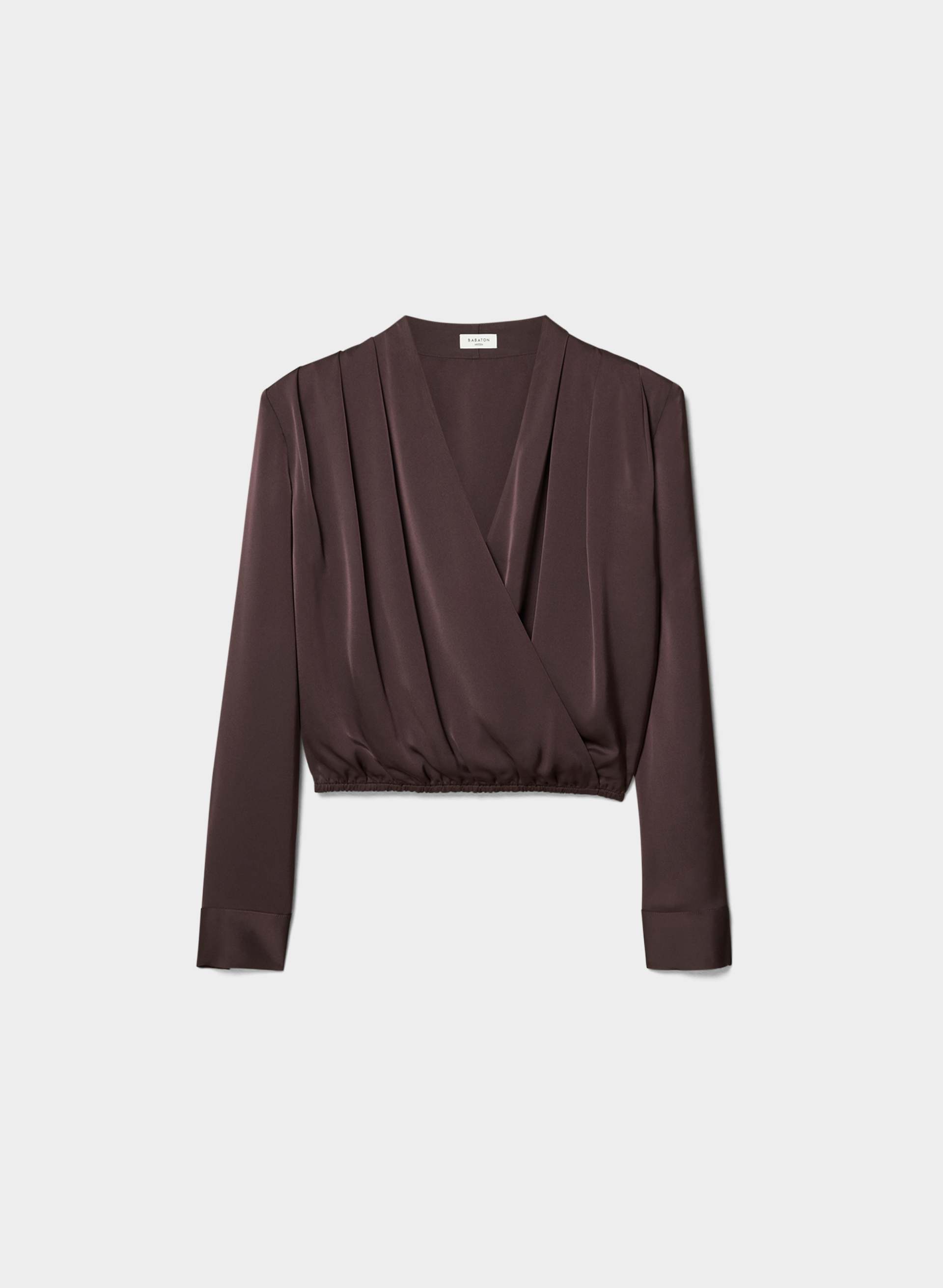 BLOUSE FEATURE EN SATIN | Aritzia