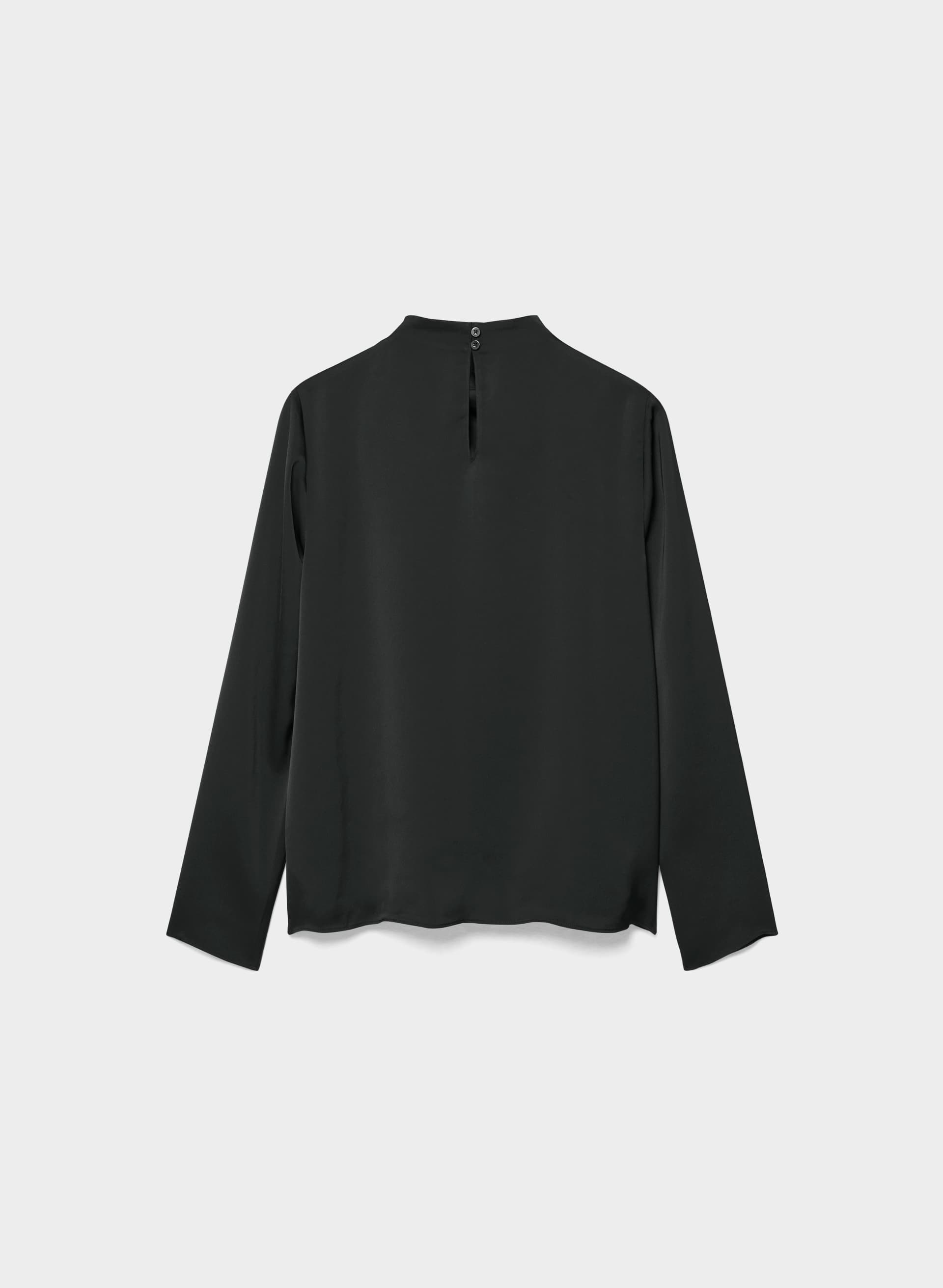 NOMINEE SATIN LONGSLEEVE BLOUSE | Aritzia