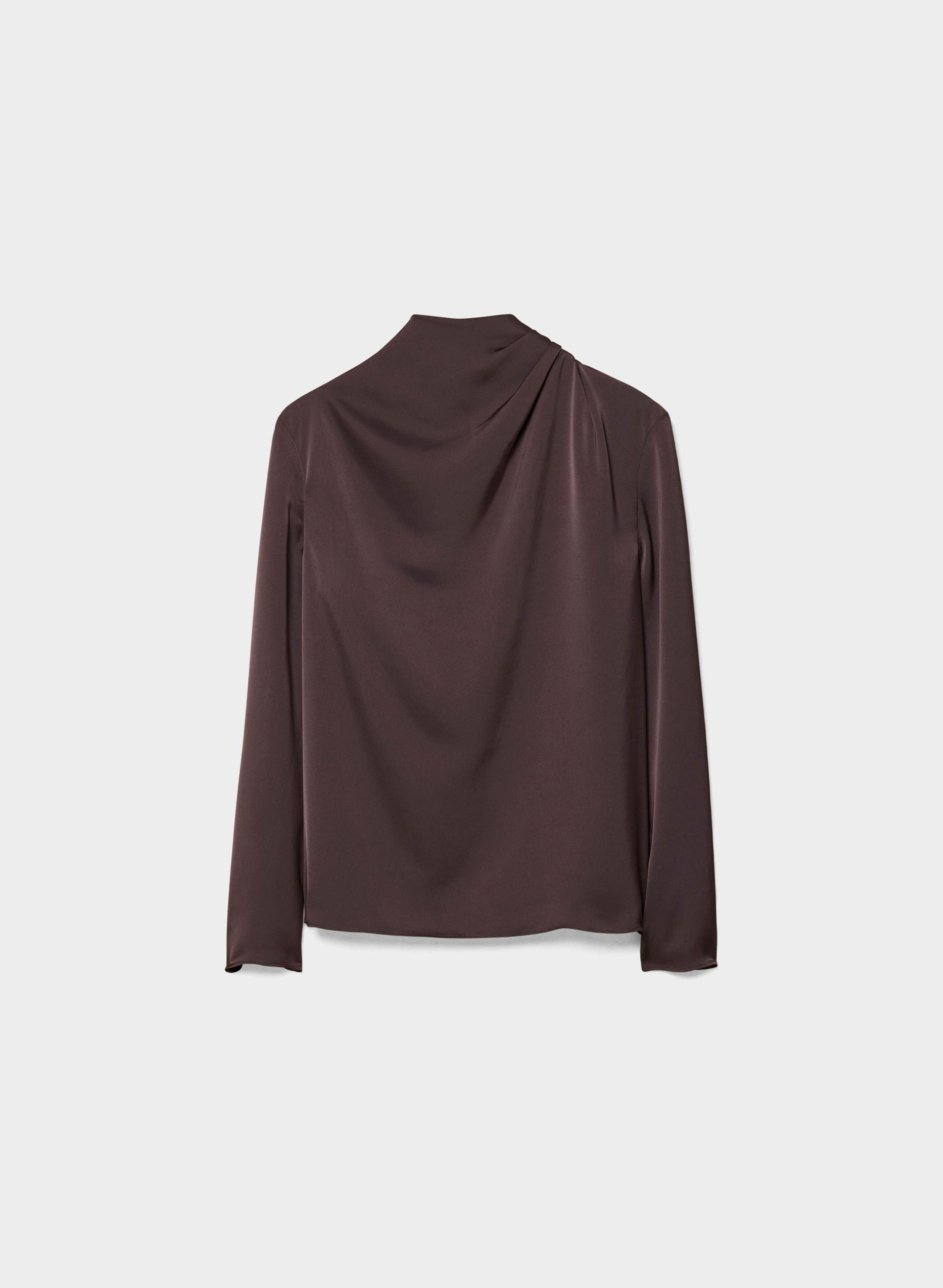 BLOUSE NOMINÉE À MANCHES LONGUES EN SATIN | Aritzia