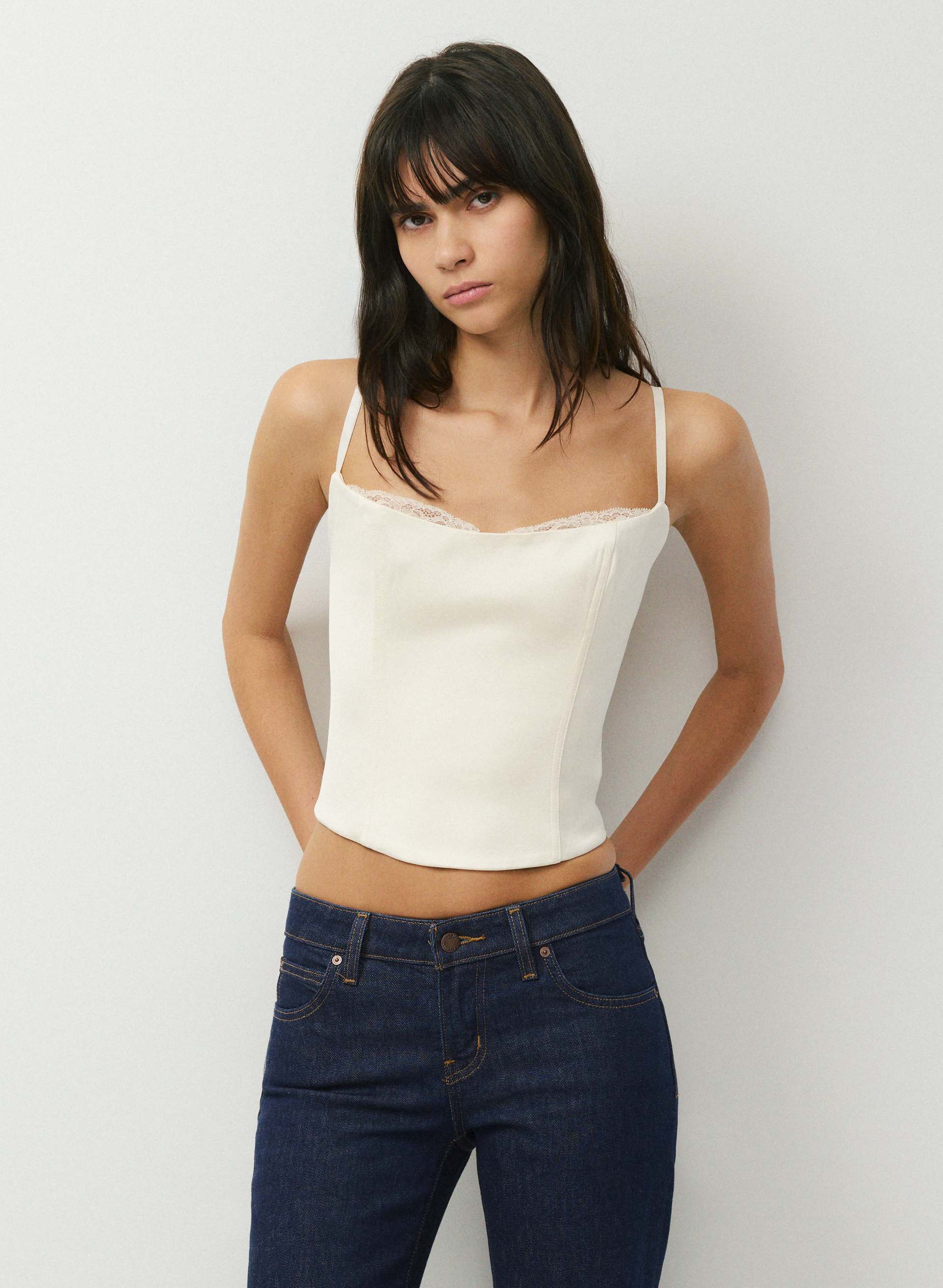 FAIRYTALE SATIN BUSTIER | Aritzia
