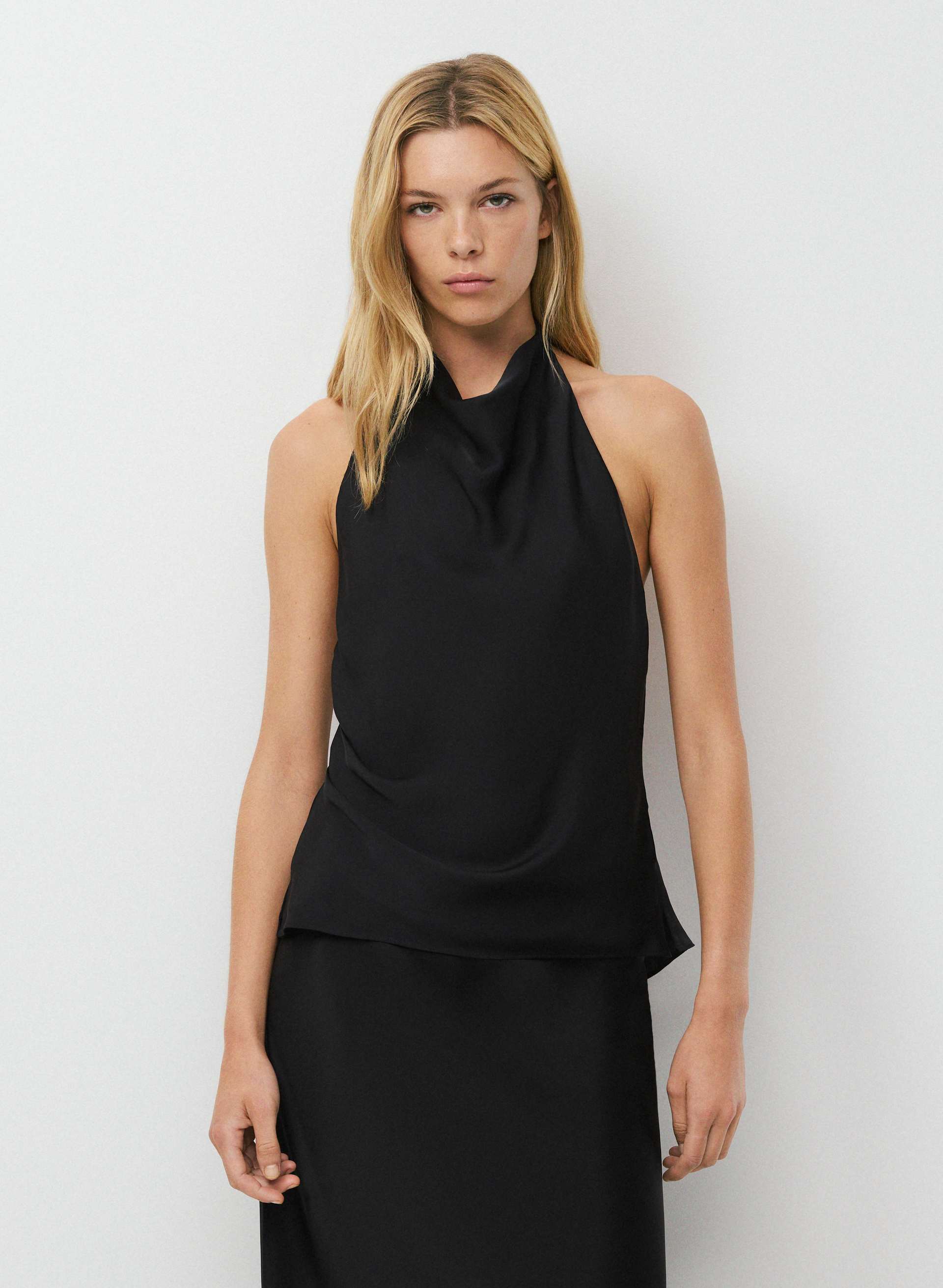 Audience Satin Halter Top | Aritzia US