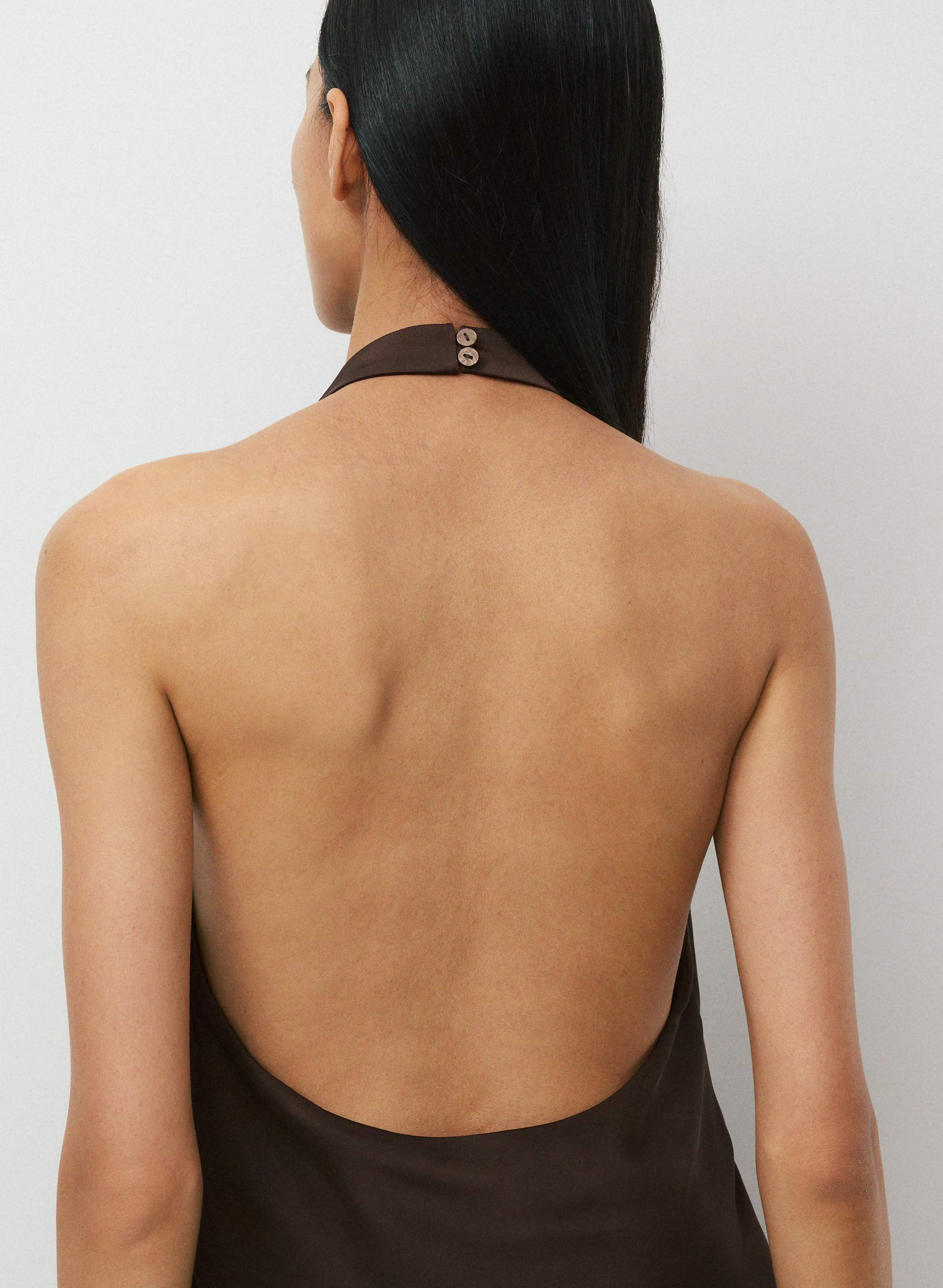 Audience Satin Halter Top | Aritzia US