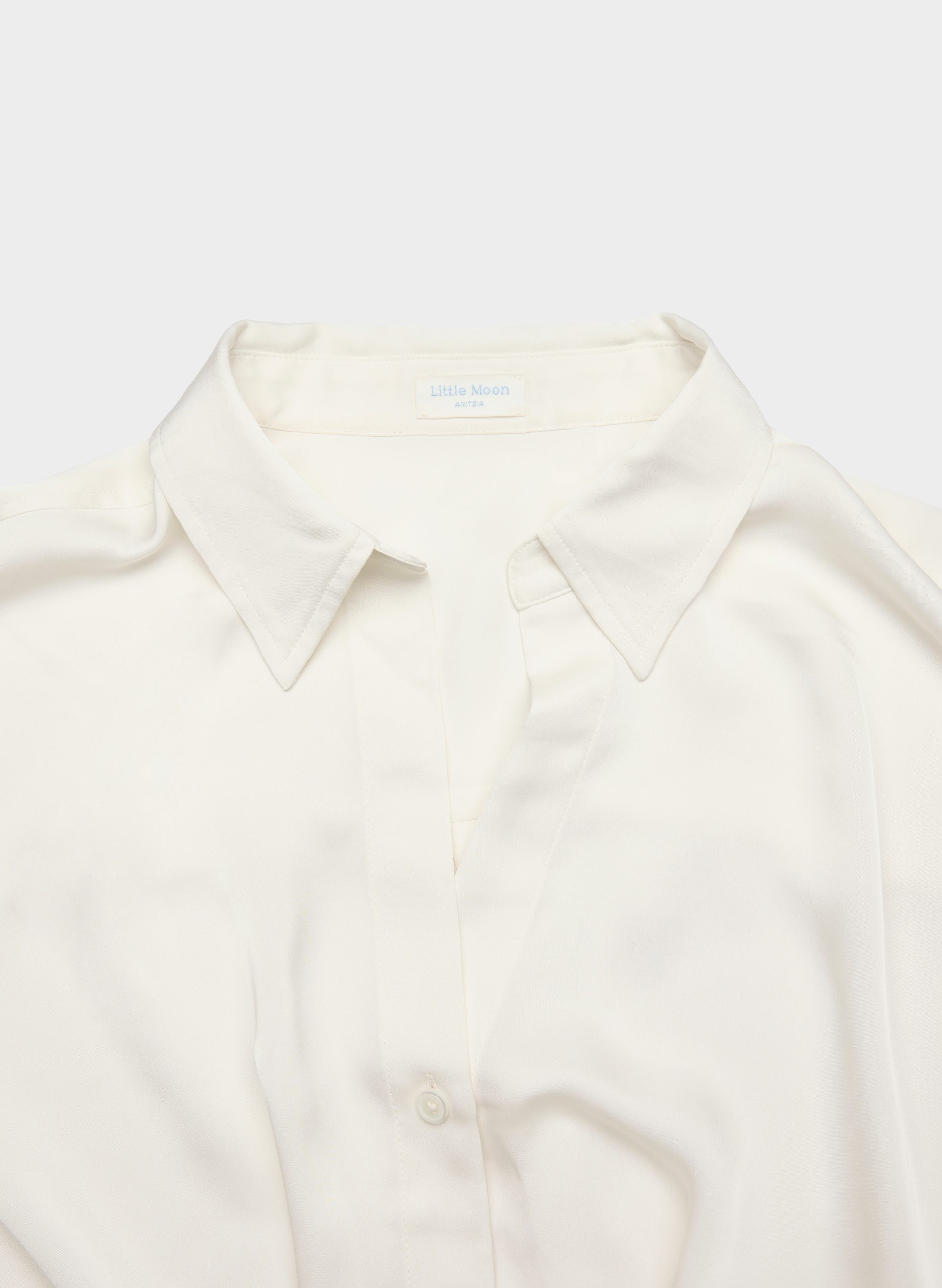 PORTOFINO SATIN SHIRT | Aritzia