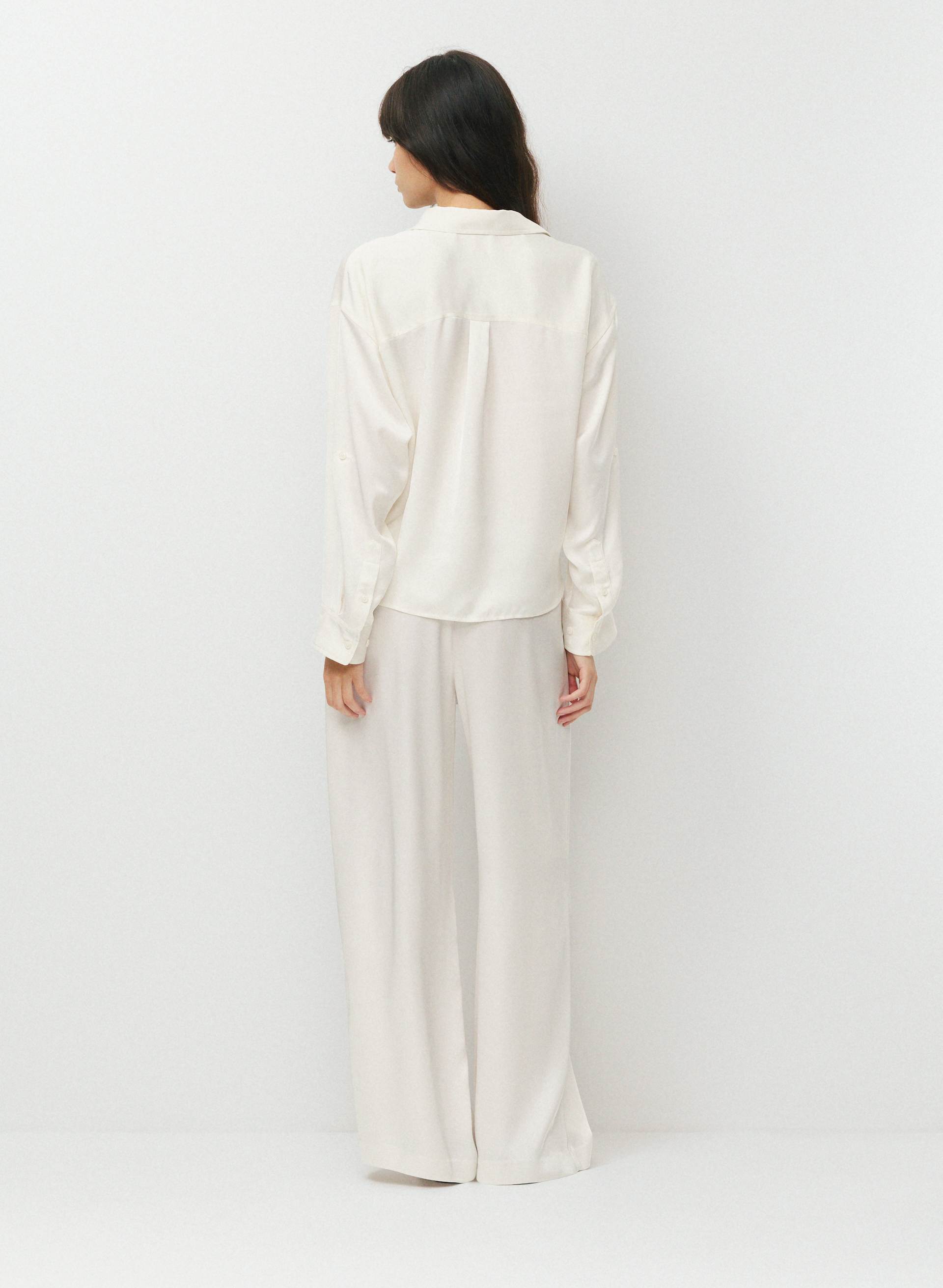 PORTOFINO SATIN SHIRT | Aritzia