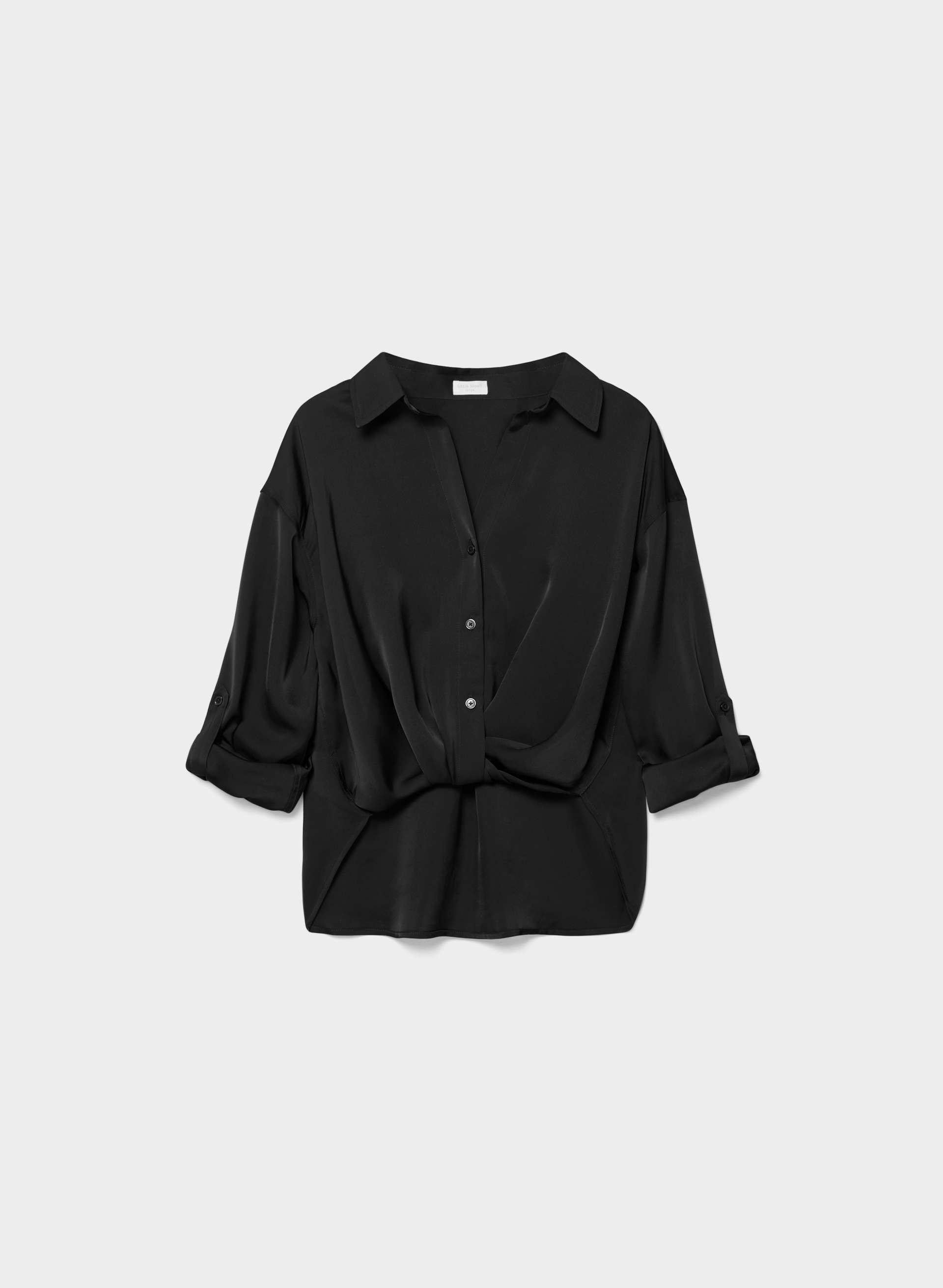 PORTOFINO SATIN SHIRT | Aritzia