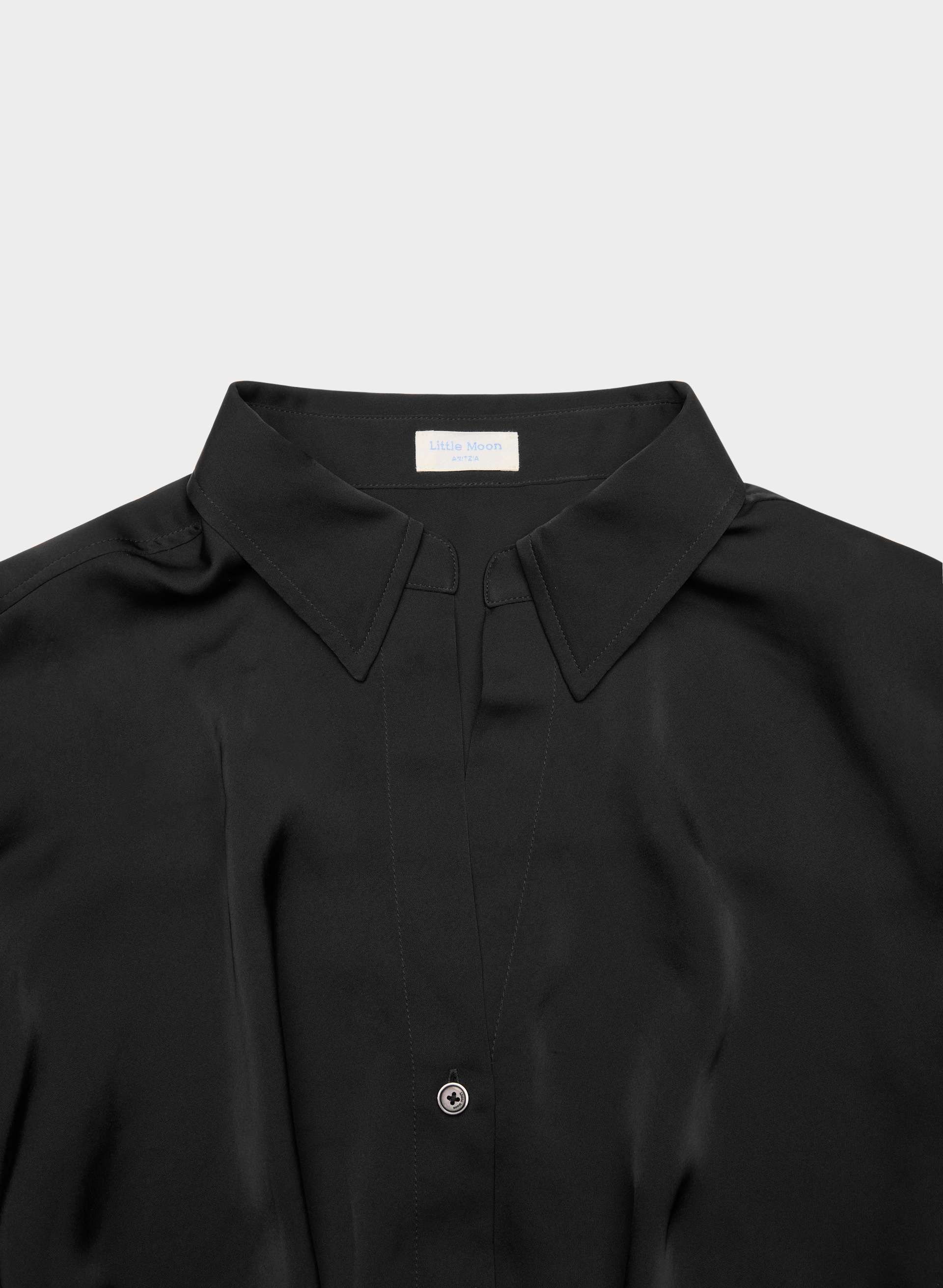 PORTOFINO SATIN SHIRT | Aritzia