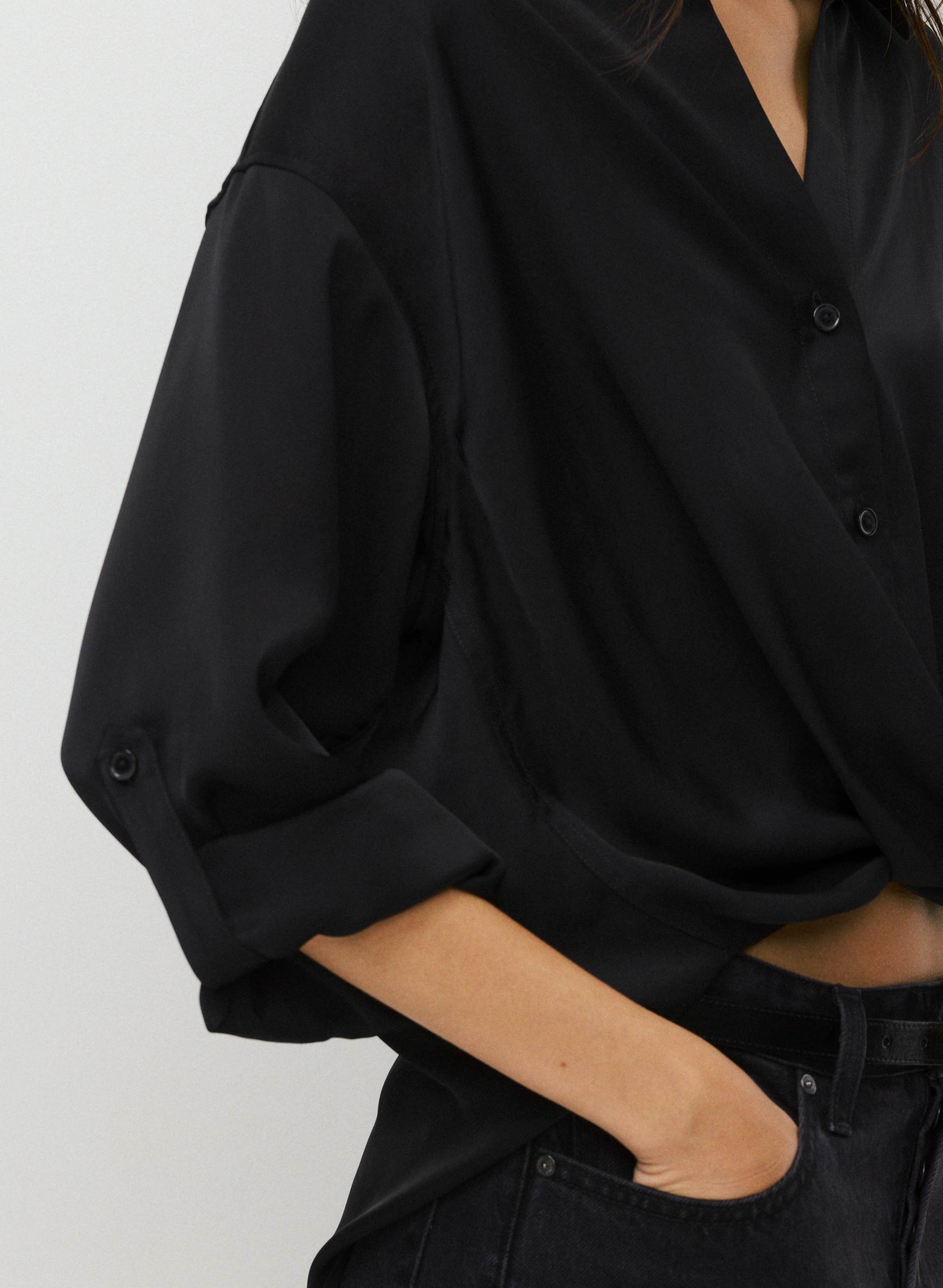 CHEMISE PORTOFINO EN SATIN | Aritzia