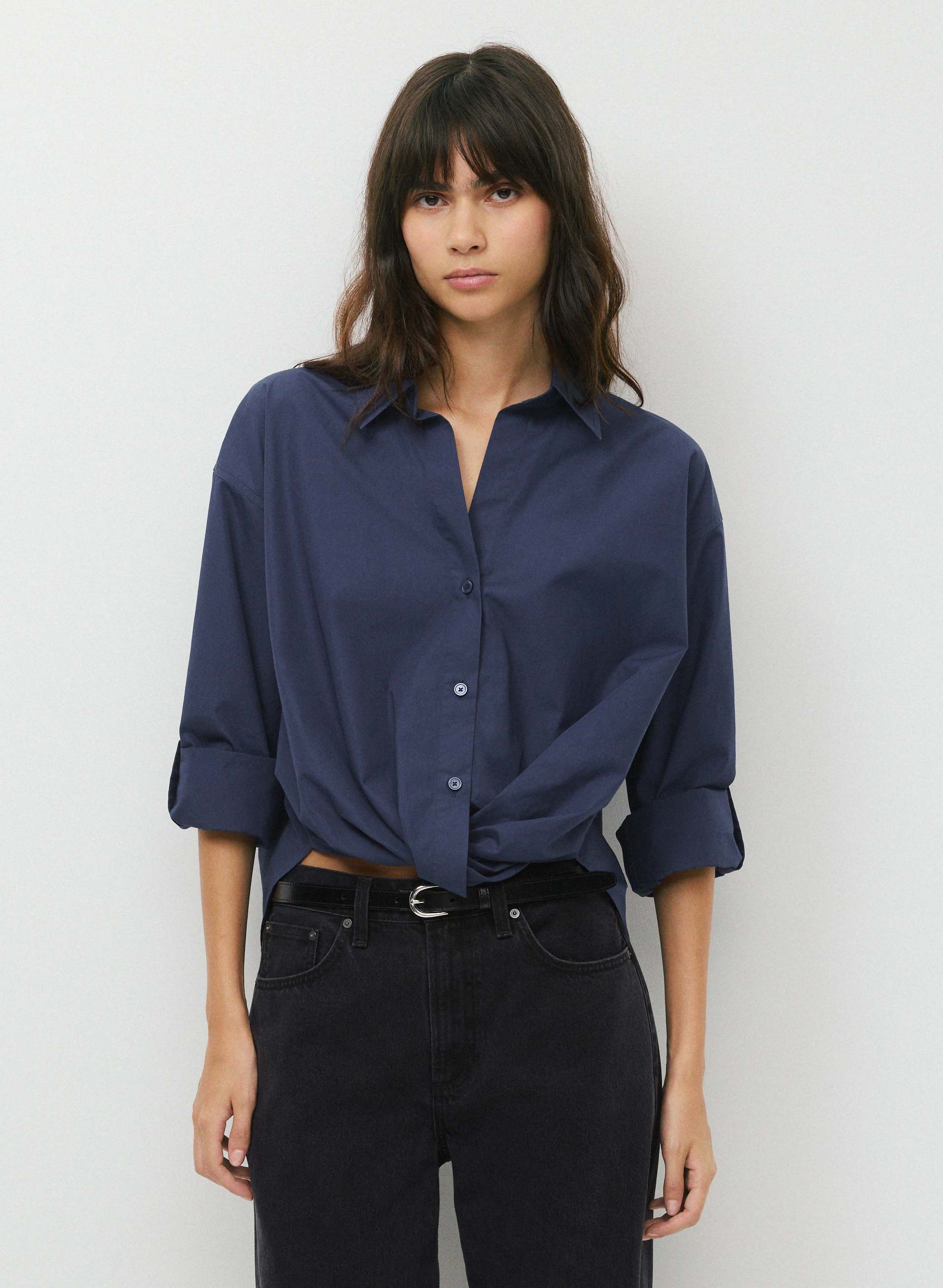 CHEMISE PORTOFINO EN POPELINE | Aritzia