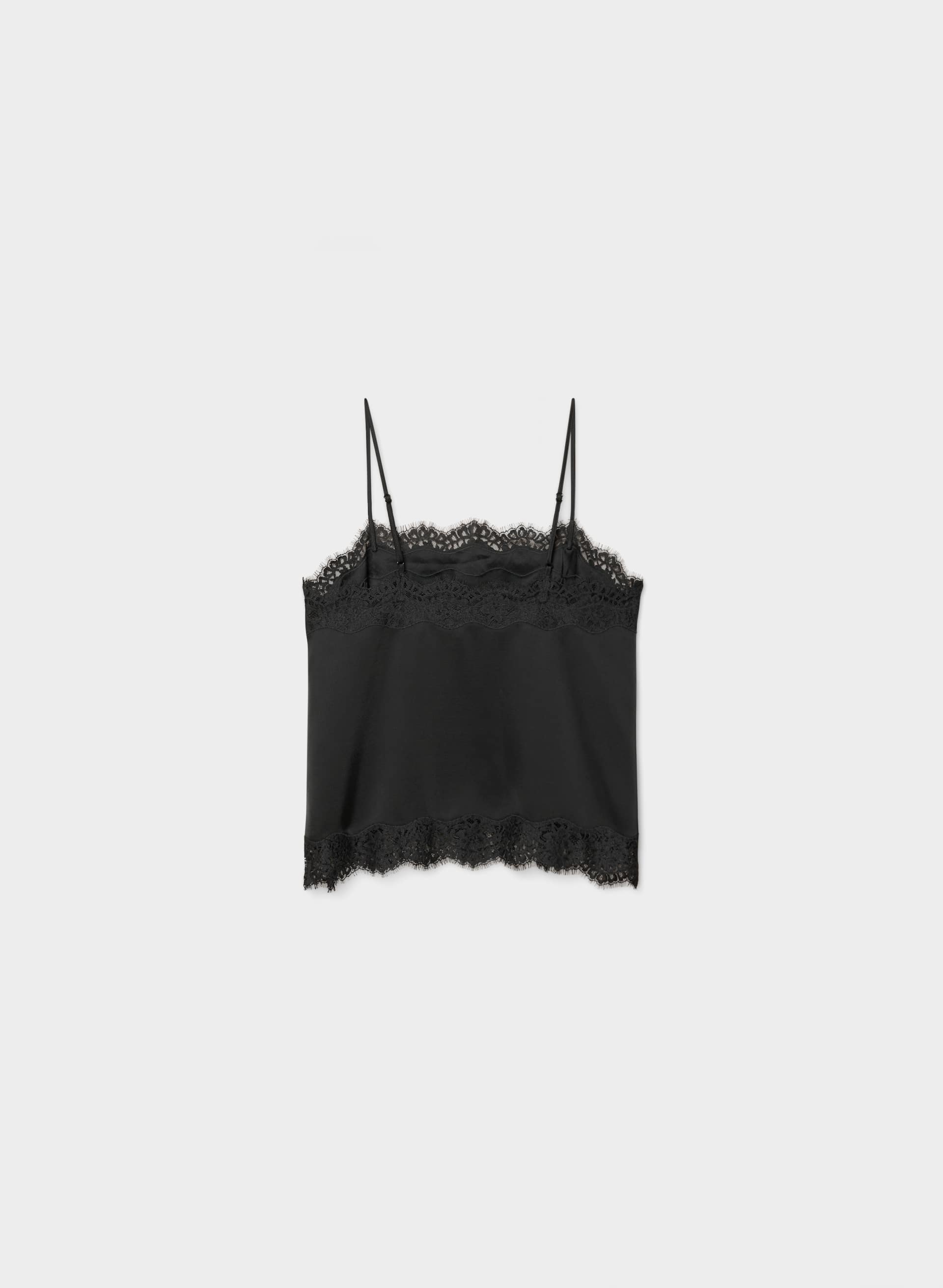 CAMISOLE SERIF COUPE TAILLE EN SATIN | Aritzia