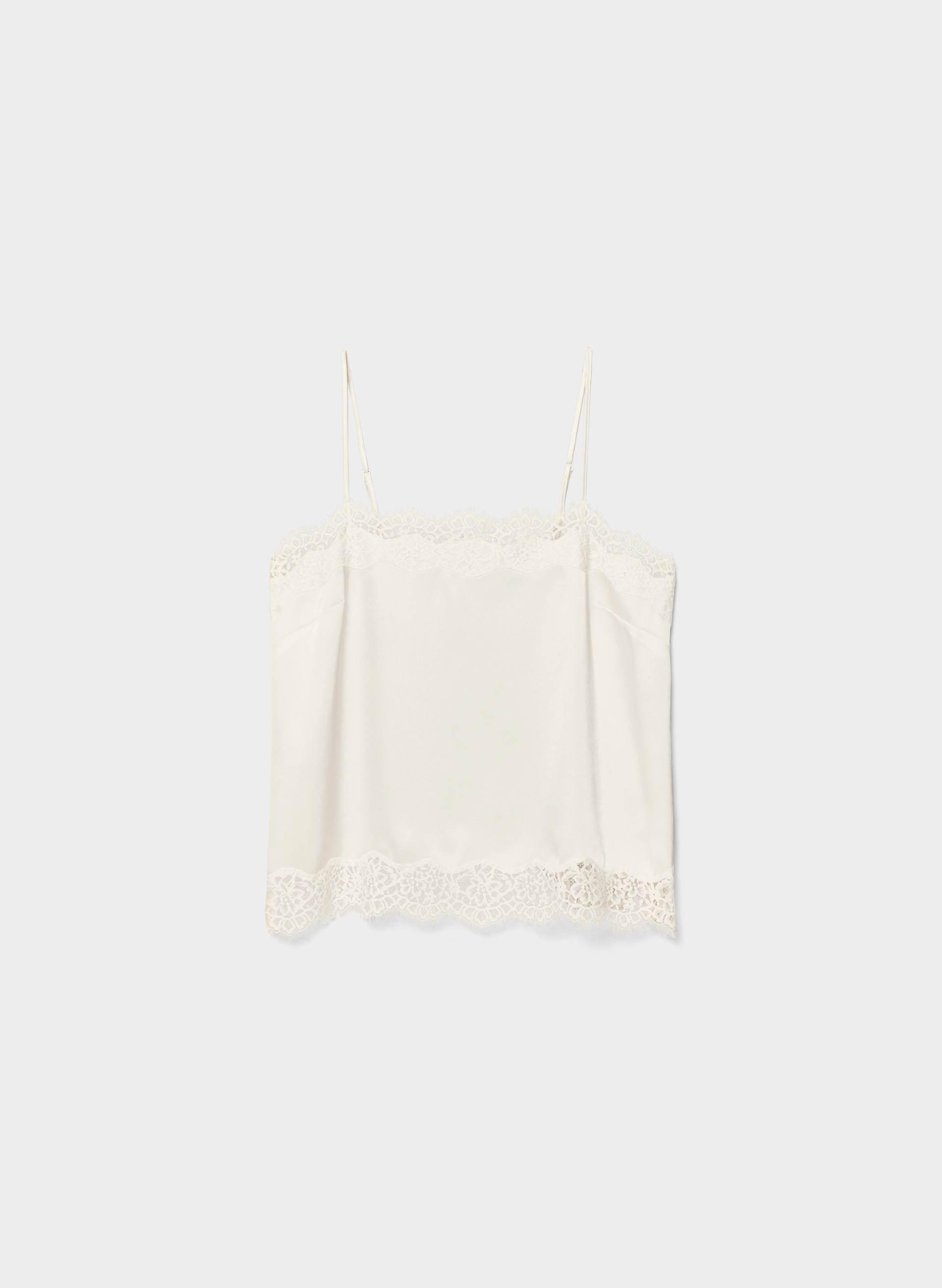 SERIF SATIN WAIST CAMISOLE | Aritzia