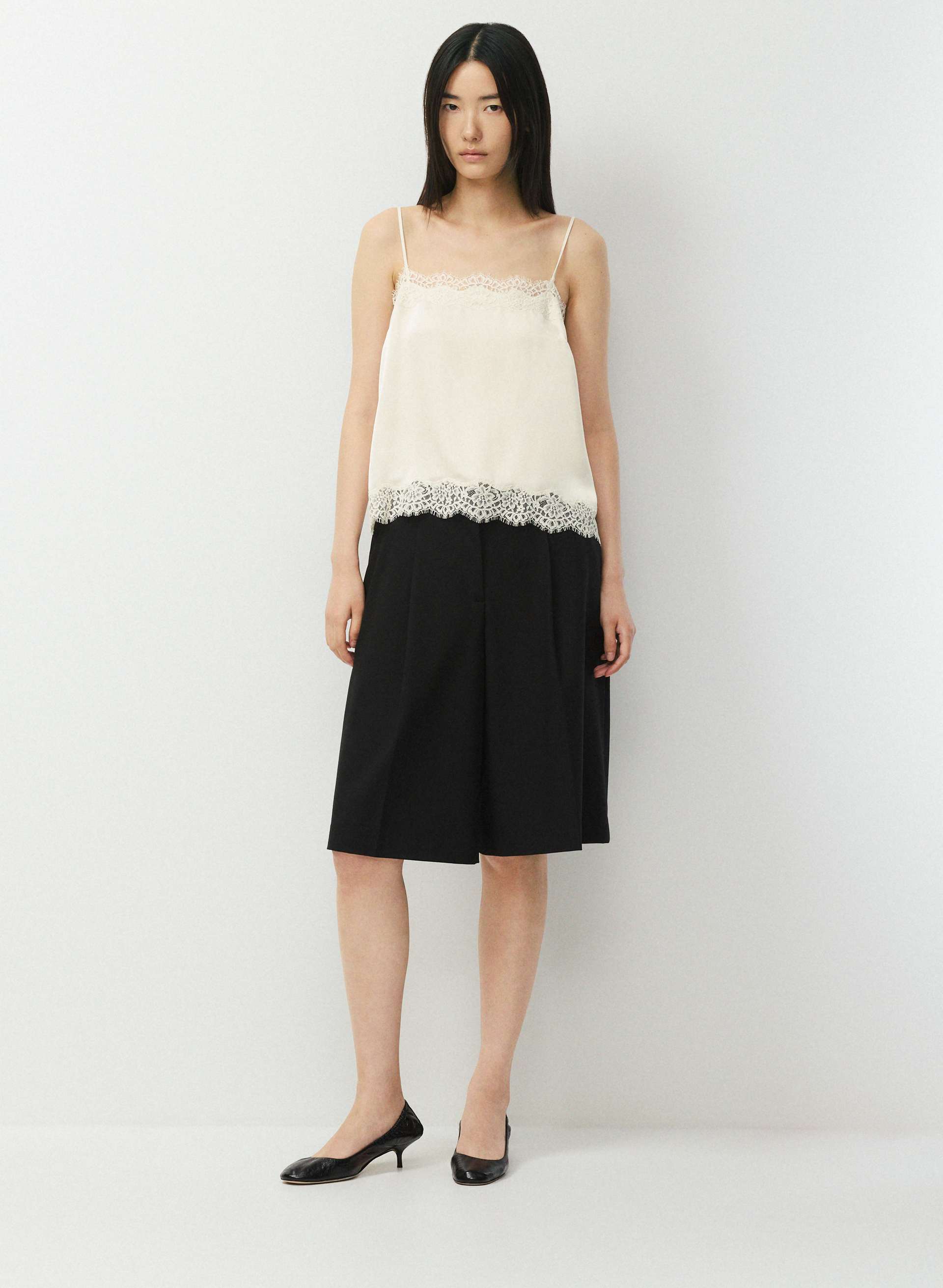 SERIF SATIN WAIST CAMISOLE | Aritzia