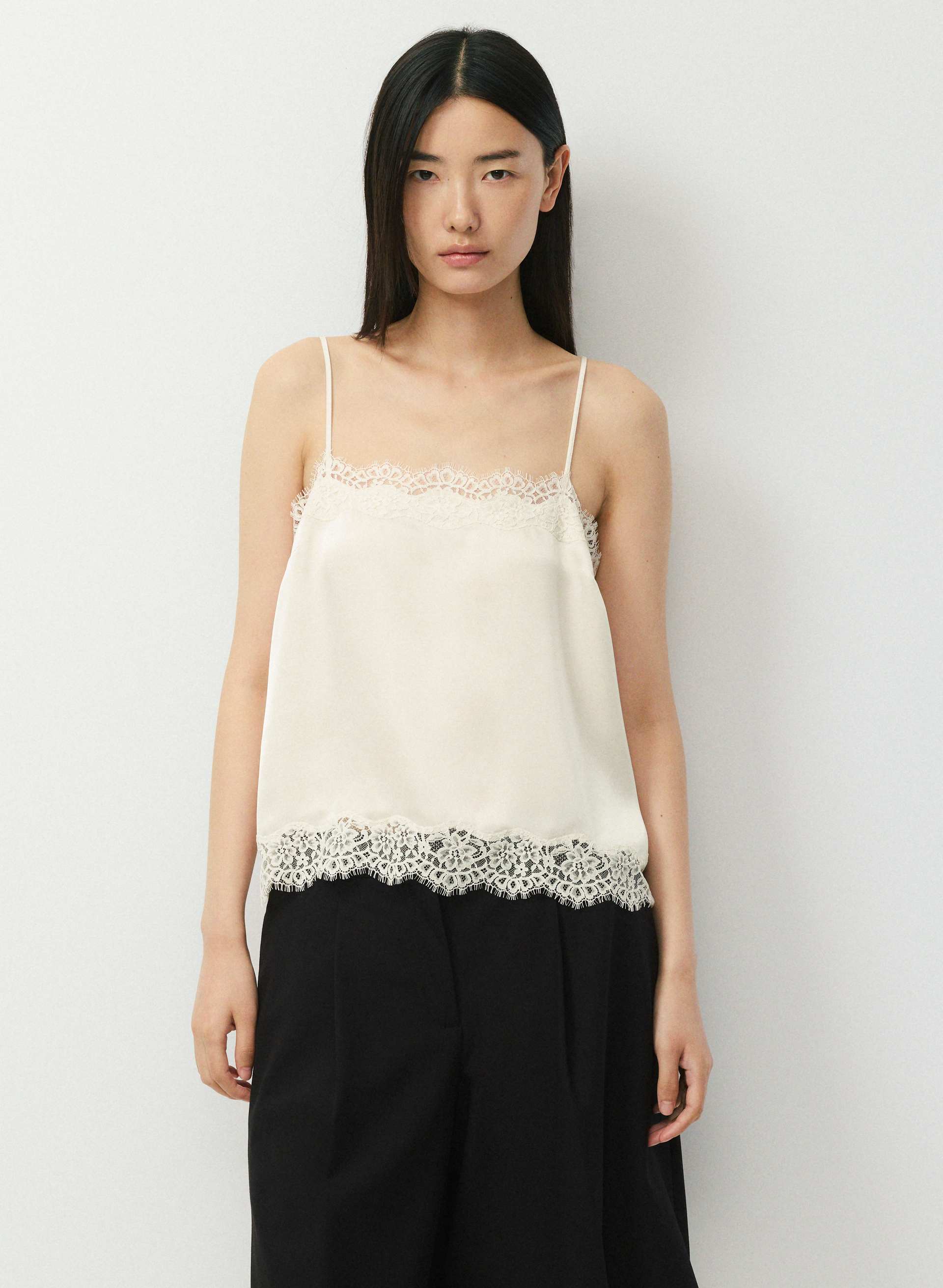 SERIF SATIN WAIST CAMISOLE | Aritzia