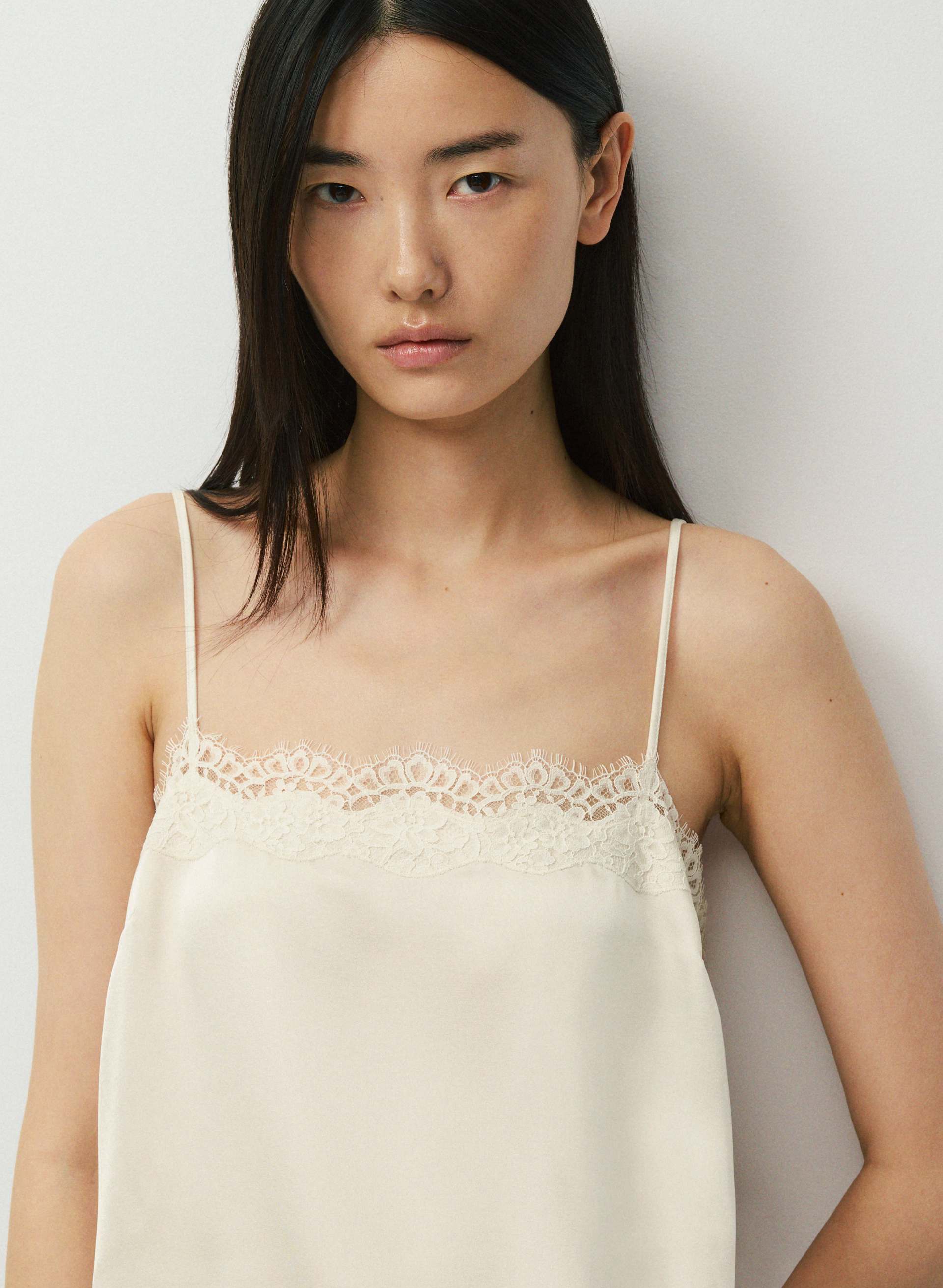 SERIF SATIN WAIST CAMISOLE | Aritzia