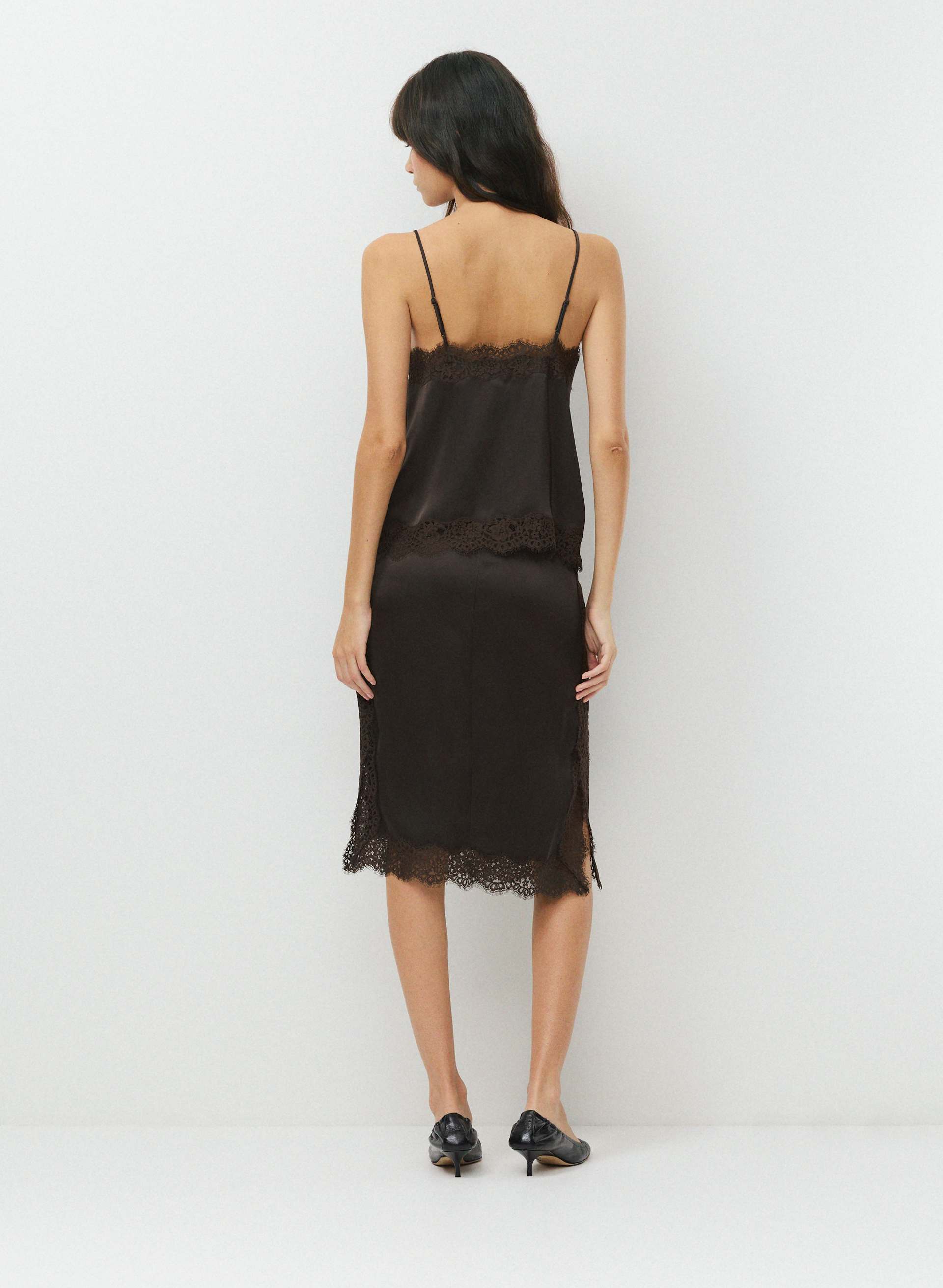 Serif Satin Waist Camisole | Aritzia US