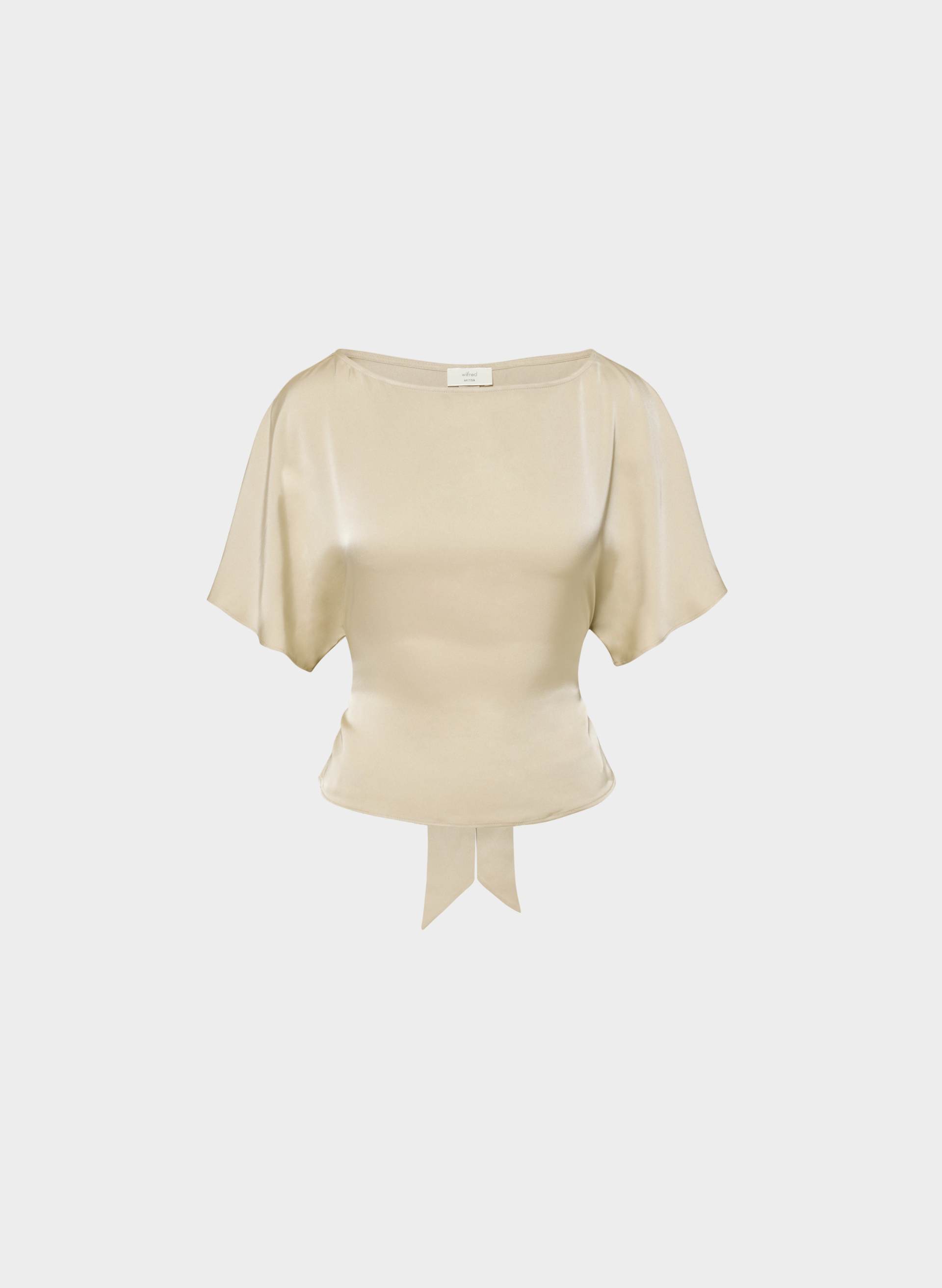 GINGER SATIN BLOUSE | Aritzia