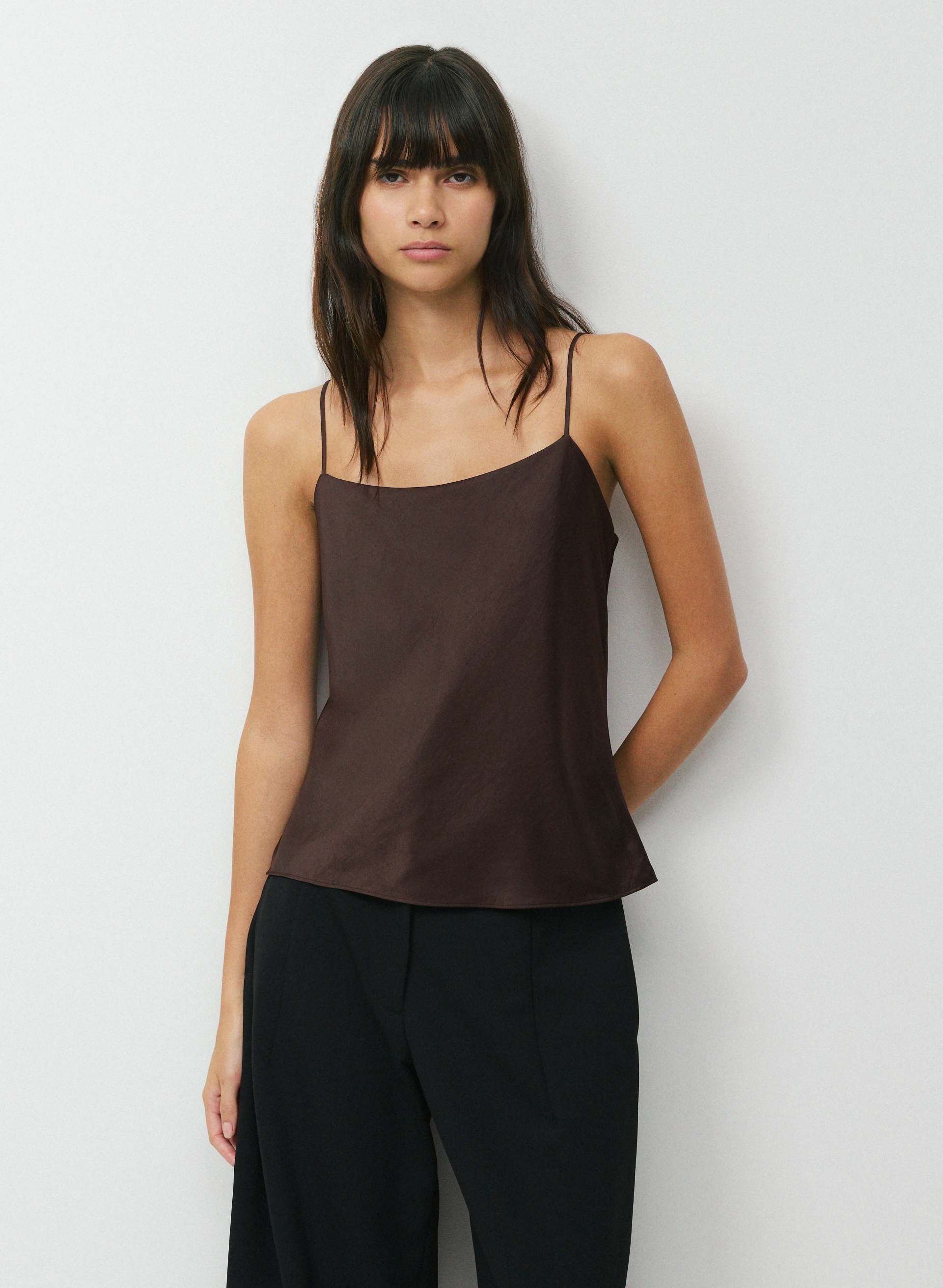 PRONTO SATIN CAMISOLE - Japanese satin classic cami. 
