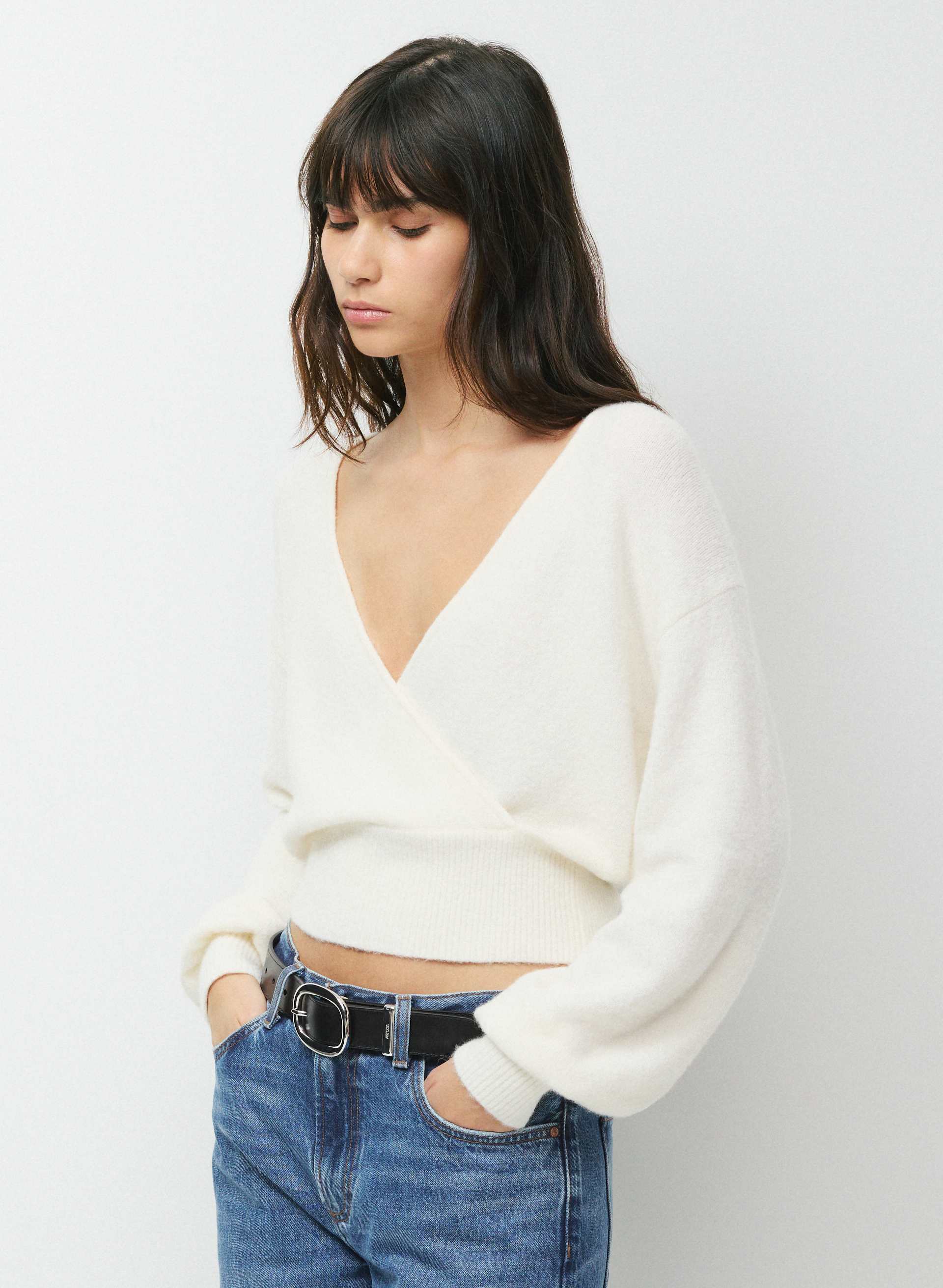 SOFTSPOKE™ DEAR WRAP SWEATER | Aritzia