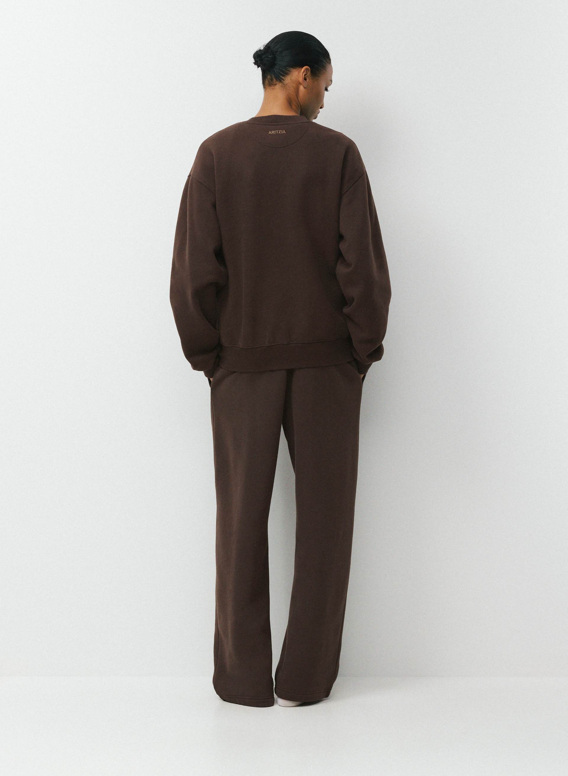COZY SWEATFLEECE PERFECT CREW SWEATSHIRT | Aritzia