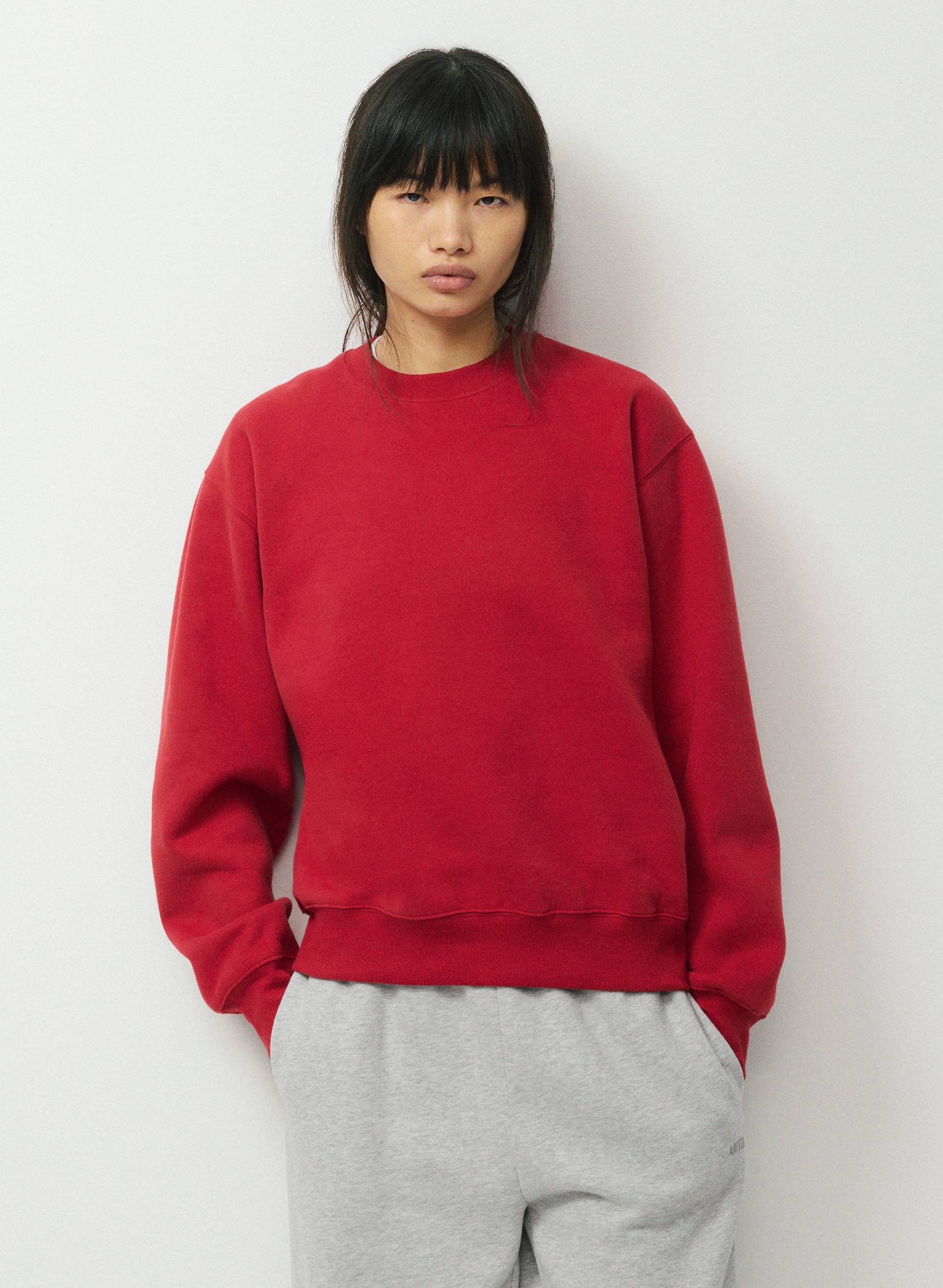 COZY SWEATFLEECE PERFECT CREW SWEATSHIRT | Aritzia