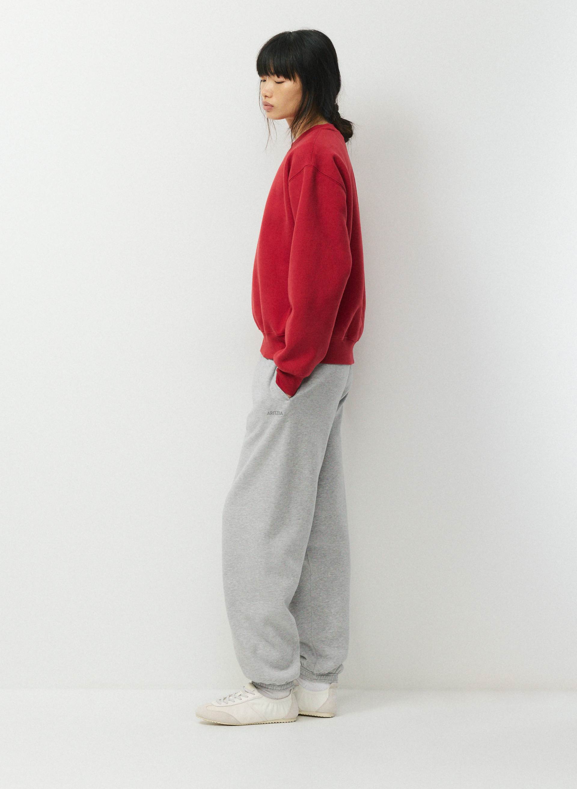 COZY SWEATFLEECE PERFECT CREW SWEATSHIRT | Aritzia