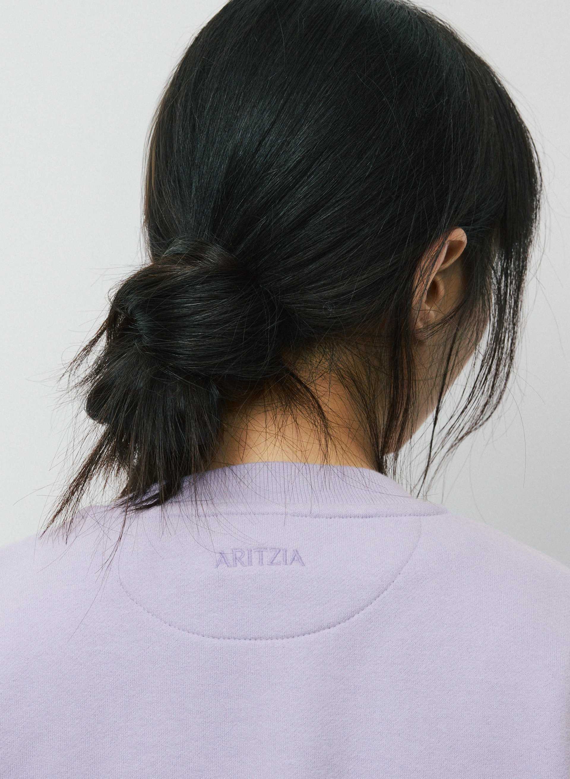 COZY SWEATFLEECE PERFECT CREW SWEATSHIRT | Aritzia