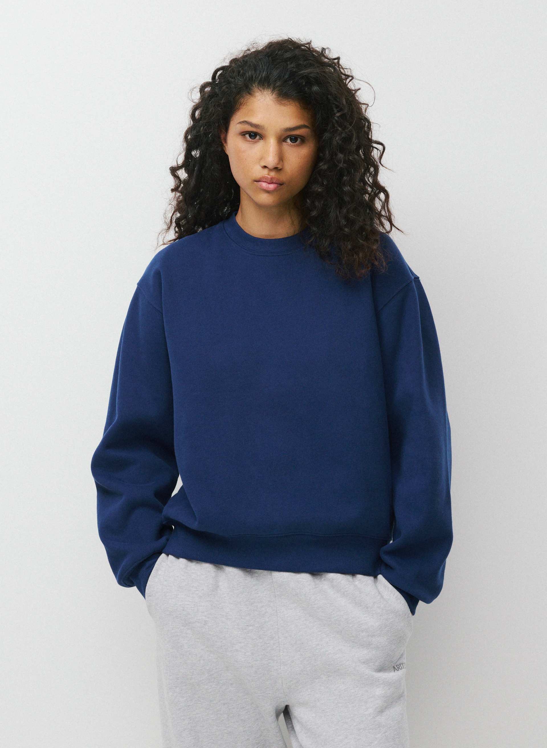 COZY SWEATFLEECE PERFECT CREW SWEATSHIRT | Aritzia