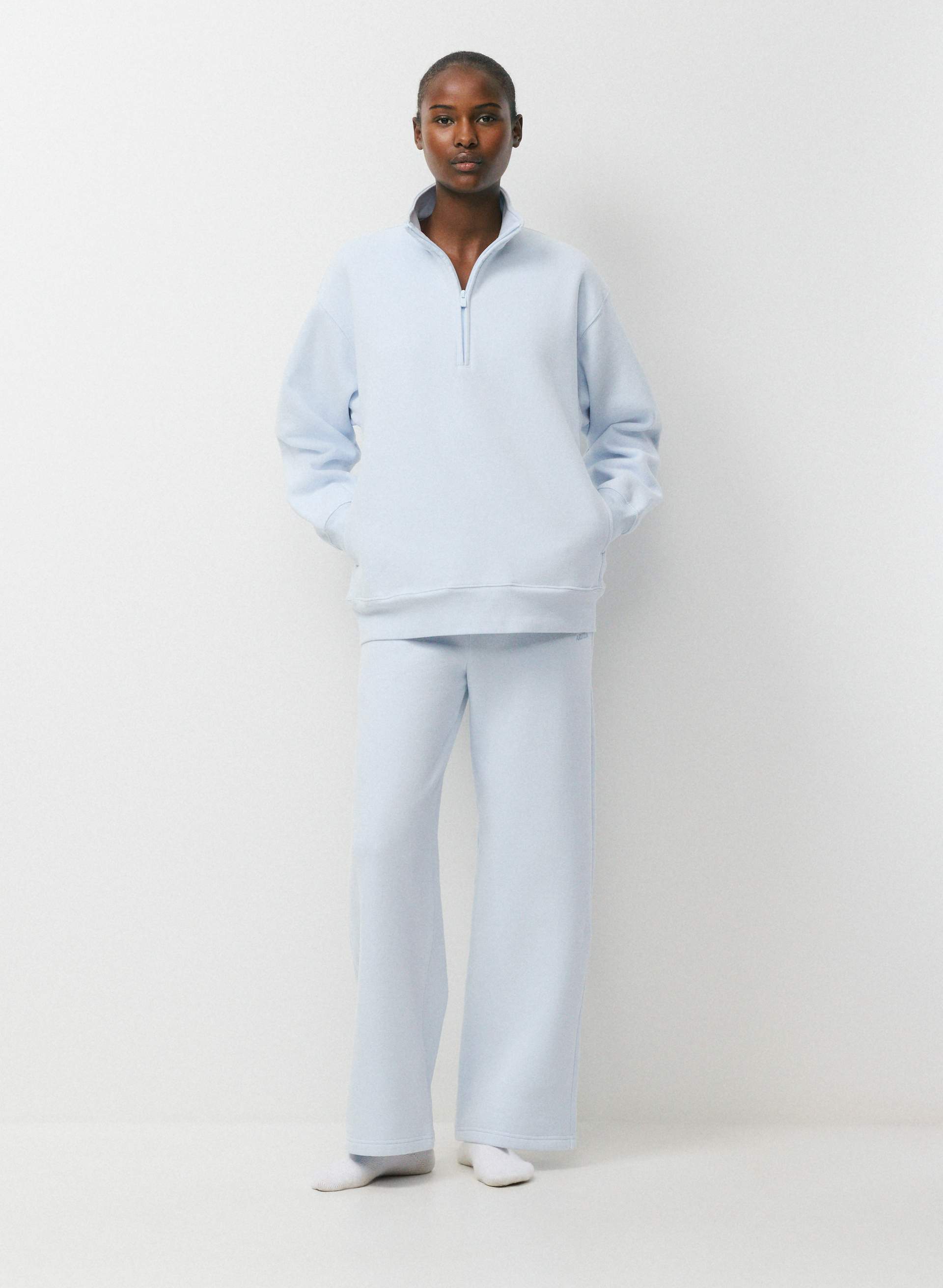 COZY SWEATFLEECE BOYFRIEND 1/2 ZIP | Aritzia