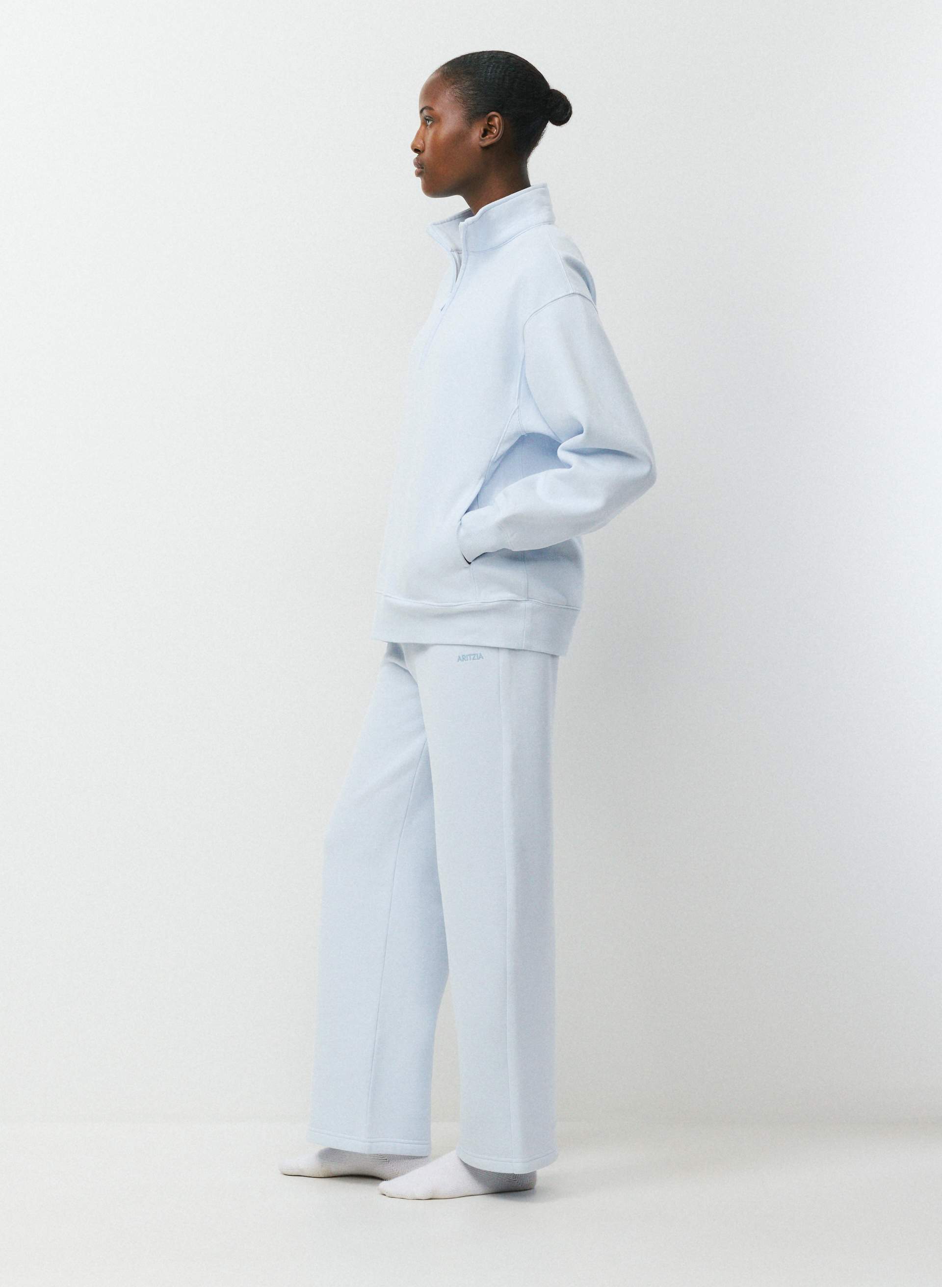 COZY SWEATFLEECE BOYFRIEND 1/2 ZIP | Aritzia