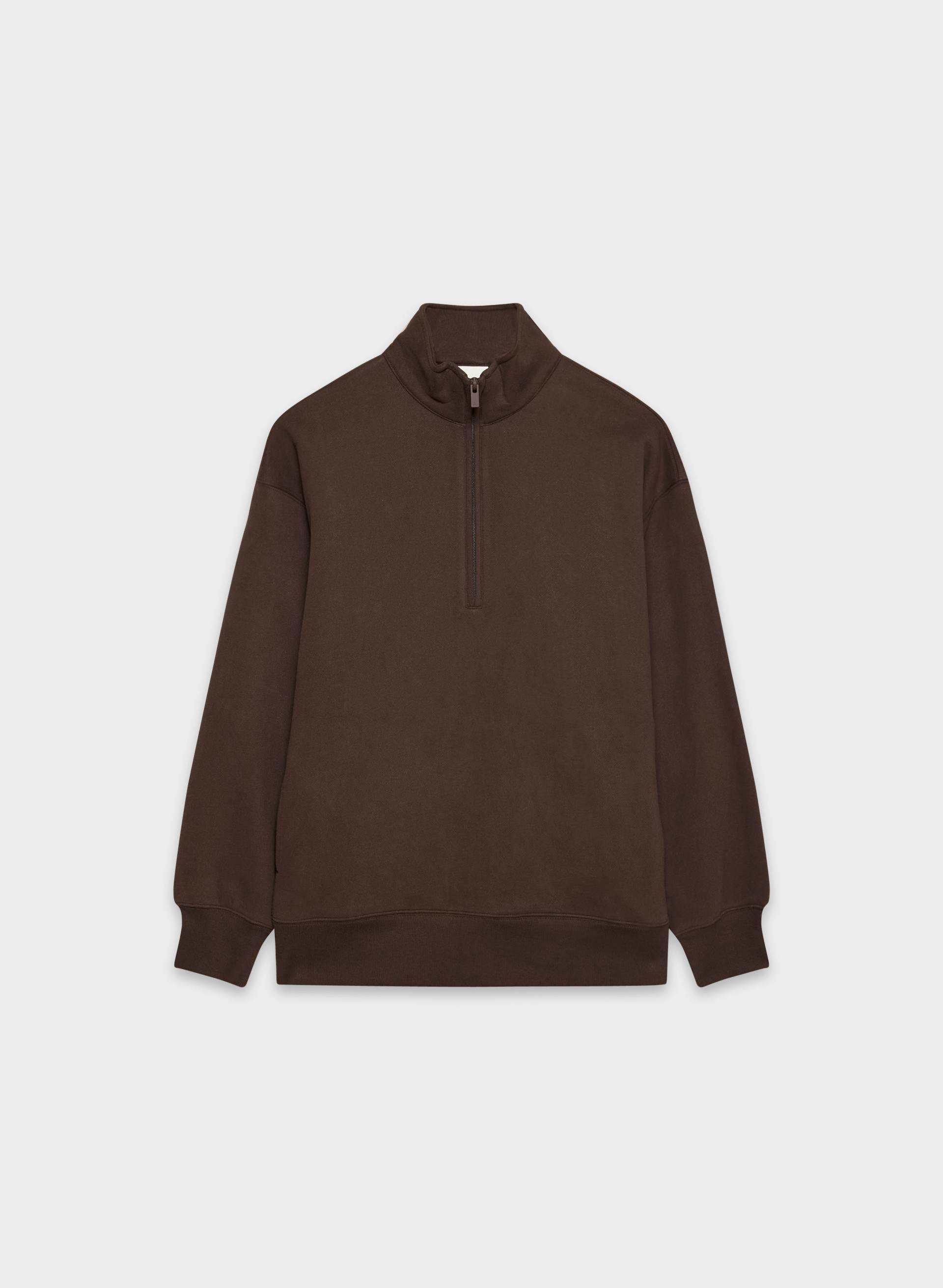 COZY SWEATFLEECE BOYFRIEND 1/2 ZIP | Aritzia