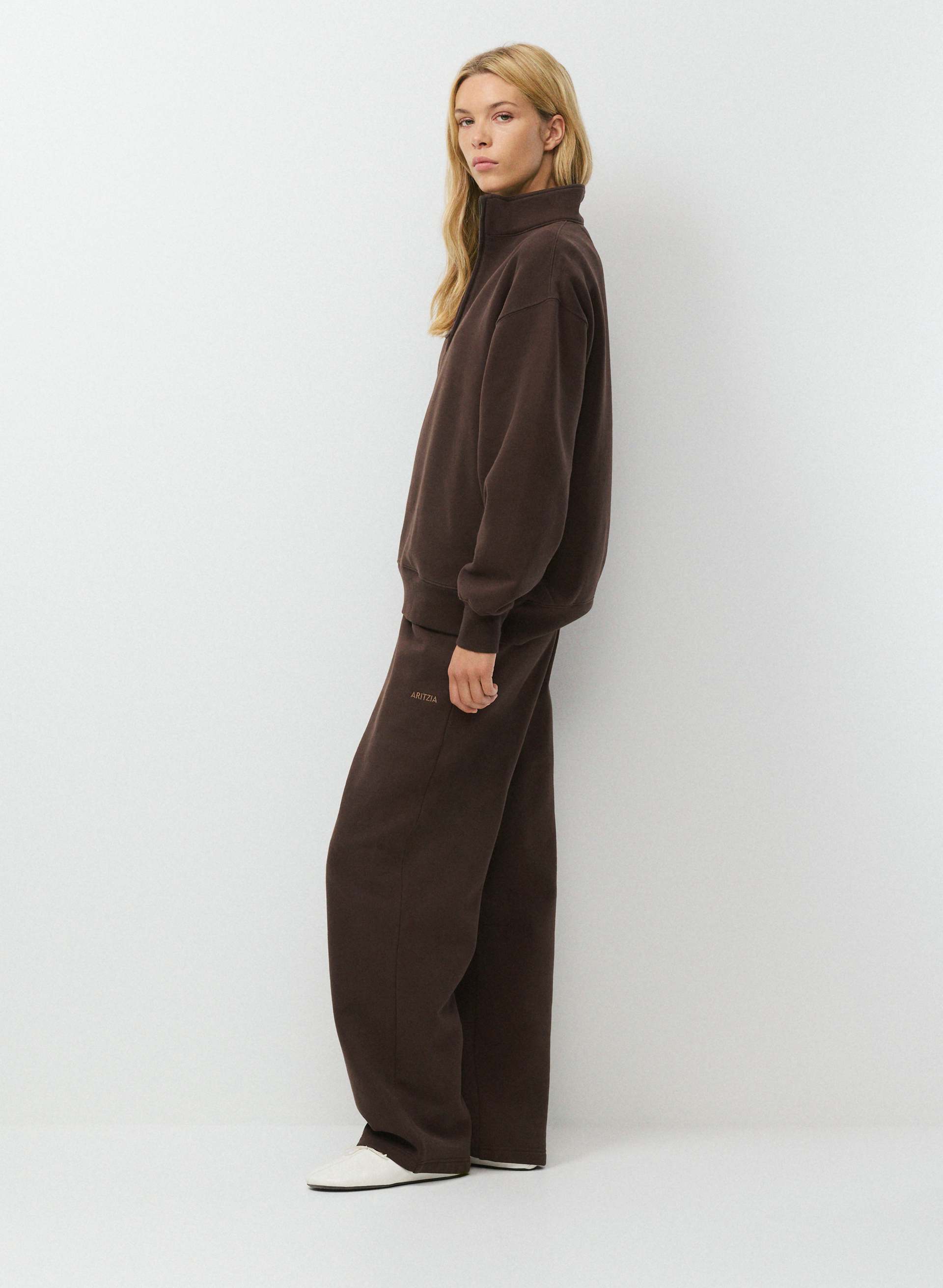 COZY SWEATFLEECE BOYFRIEND 1/2 ZIP | Aritzia