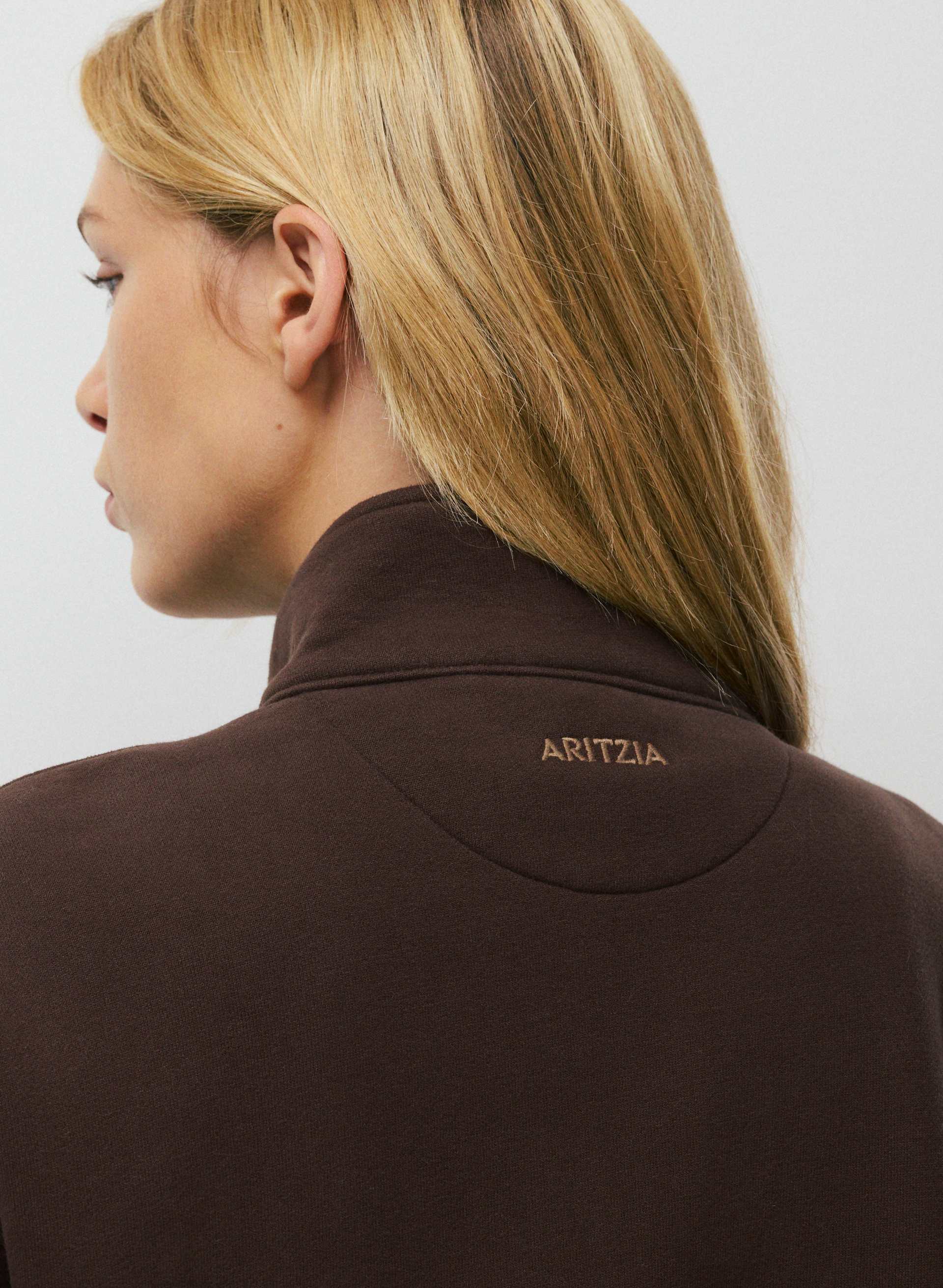 COZY SWEATFLEECE BOYFRIEND 1/2 ZIP | Aritzia