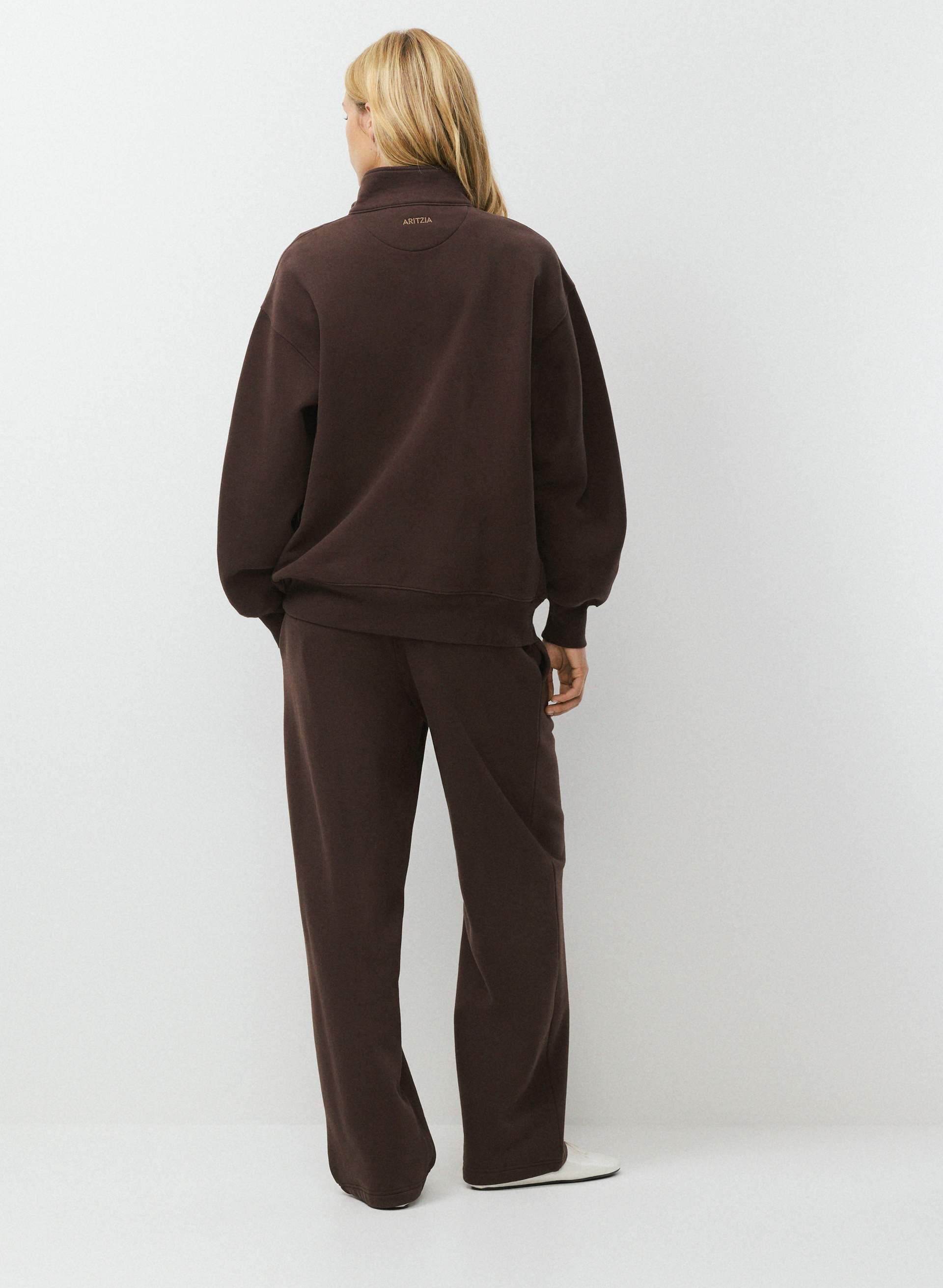 COZY SWEATFLEECE BOYFRIEND 1/2 ZIP | Aritzia