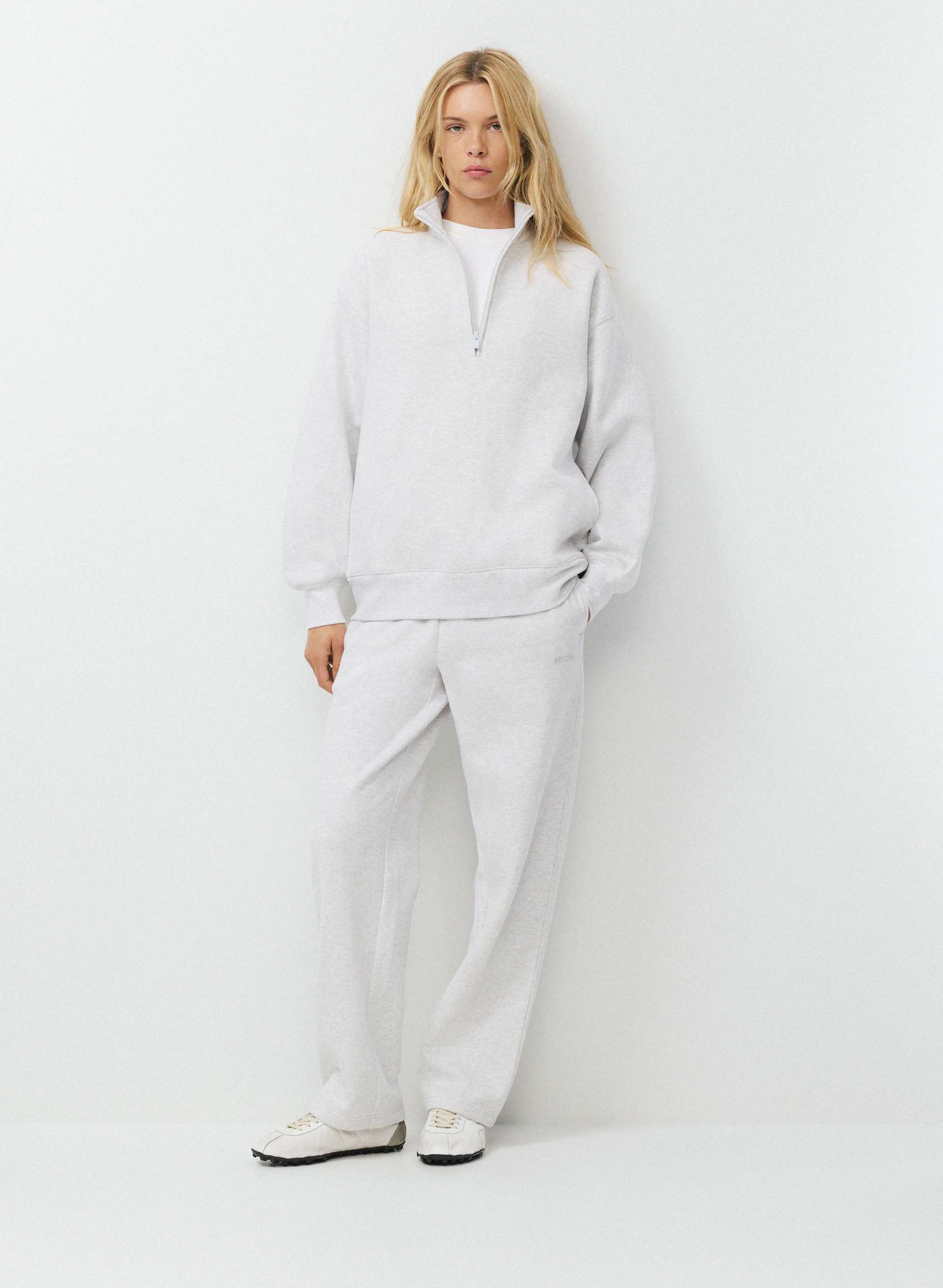 COZY SWEATFLEECE BOYFRIEND 1/2 ZIP | Aritzia